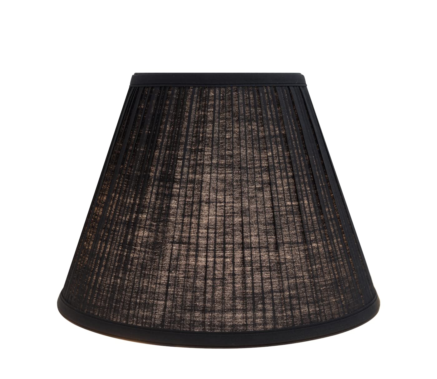 Aspen Creative 59102A, Empire Uno Lamp Shade, Black, 5&quot; Top X 10&quot; Bottom X 8&quot; Slant Height, Slip Uno 33Mm