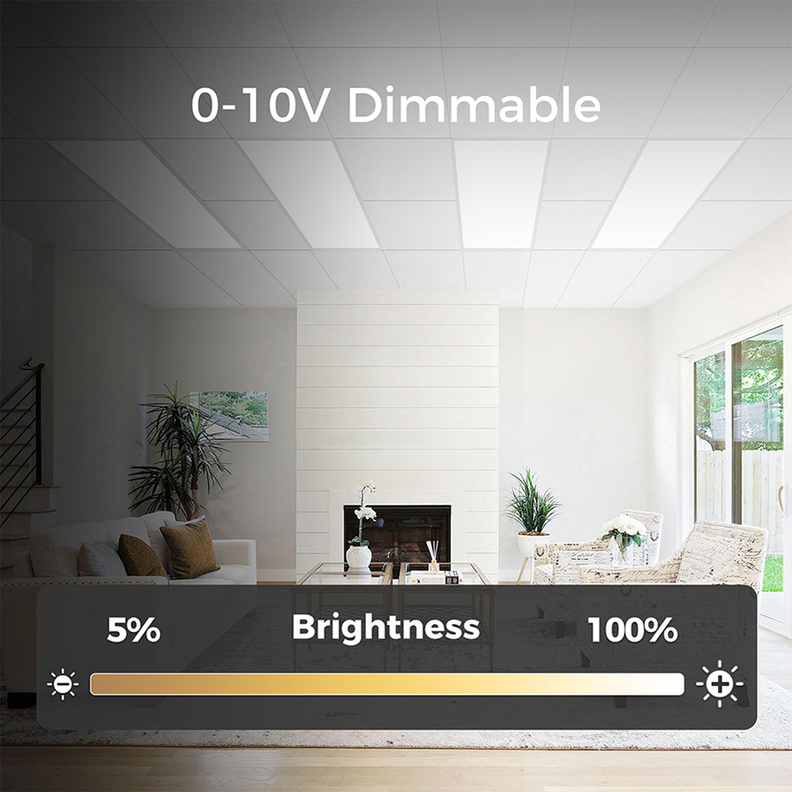 Comiled 2x4 LED Flat Panel Light 18 Pack, Dimmable 30/40/50W, 3000K/4000K/5000K, Aluminum, White