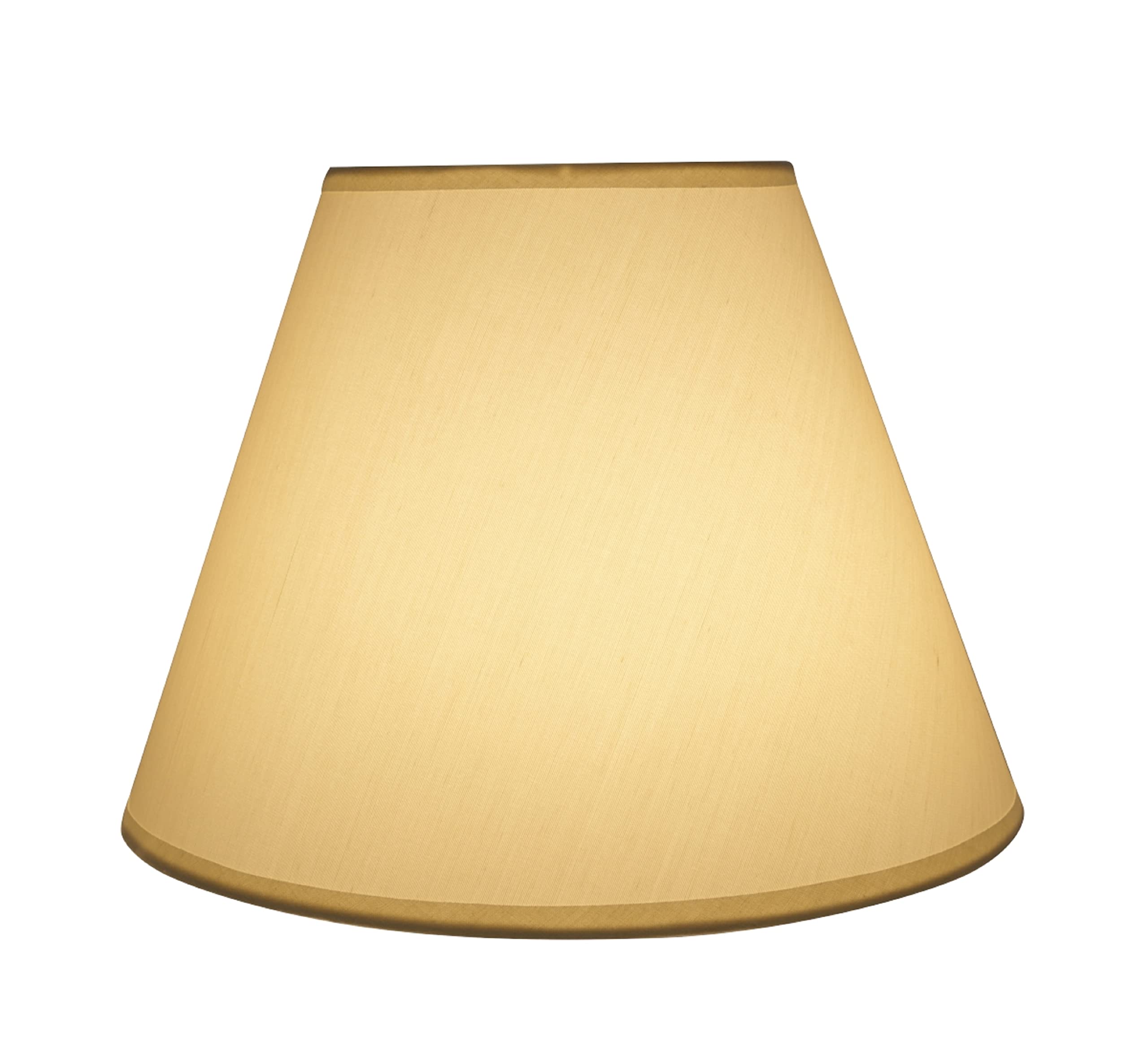 Aspen Creative 32007A Transitional Empire Shape Spider Construction Lamp Shade, Ivory, 6&quot; Top X 12&quot; Bottom X 9&quot; Slant Height