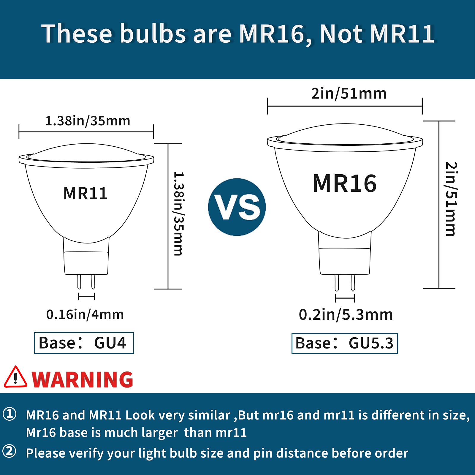 Mr16 Led Bulbs With Gu5.3 Base, 50W Halogen Bulbs Equivalent, 5000K Daylight White 5W 500Lm, 120Volts Dimmable Flood Light For L