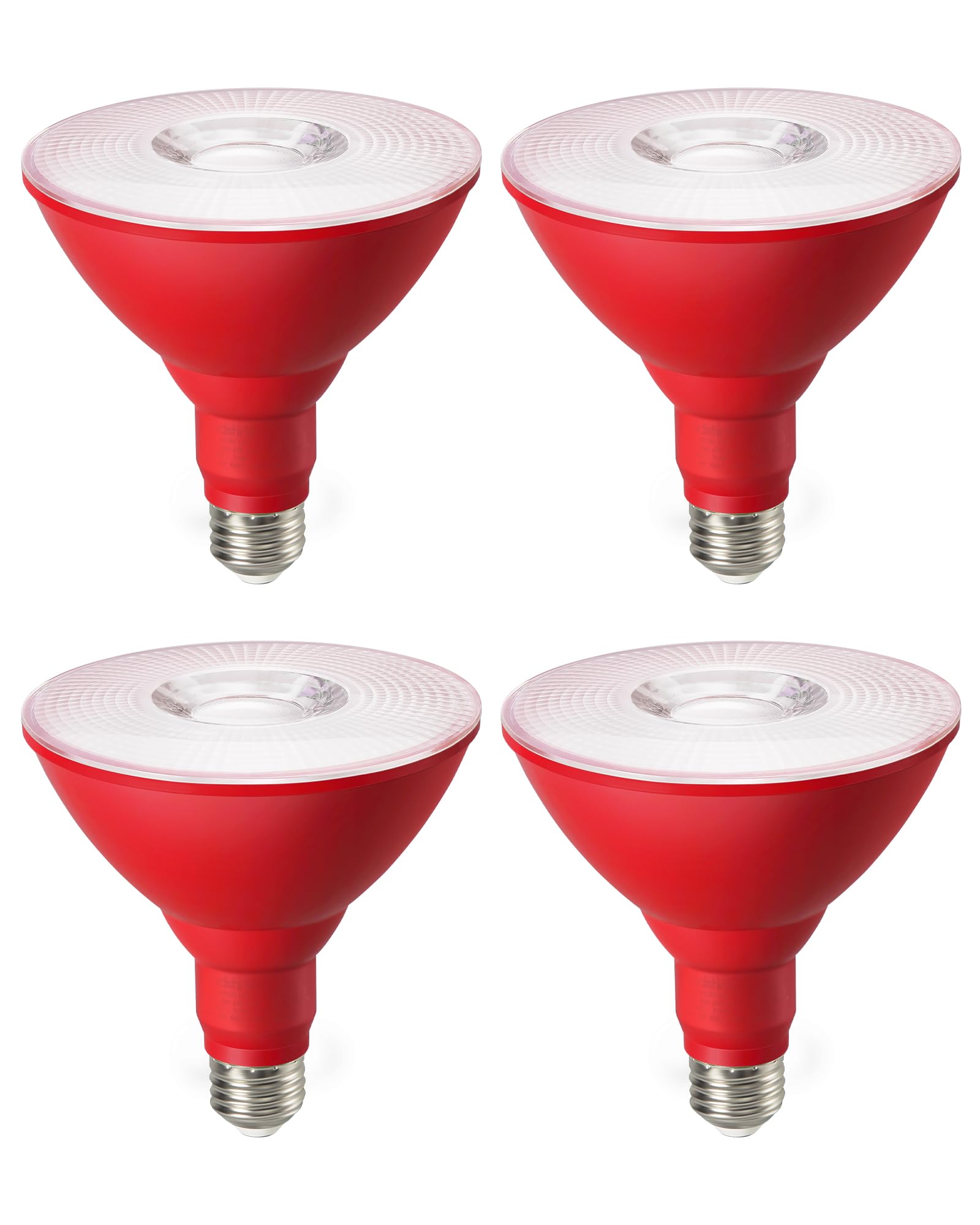 Edishine Par38 Red Led Flood Light Bulbs Outdoor, Dimmable Red Led Light Bulb, 18W(120W Equivalent), Flood Lights For Party/Home