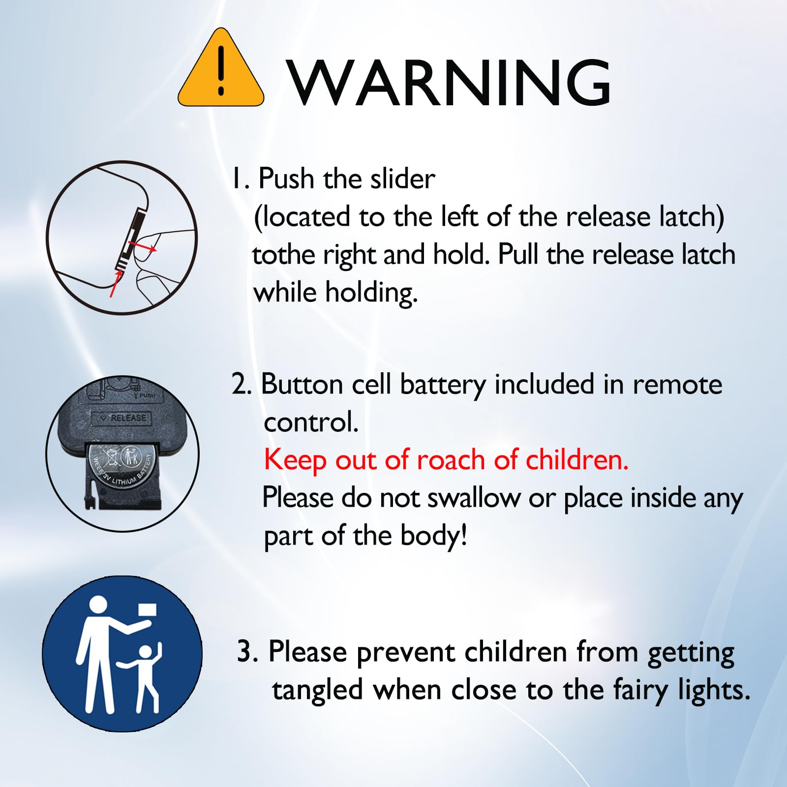 Homemory 200 Led Battery Operated Fairy String Lights, 66Ft Waterproof Warm White Copper Wire, 8 Modes With Remote, Model Hxd20Mt1Nbyk