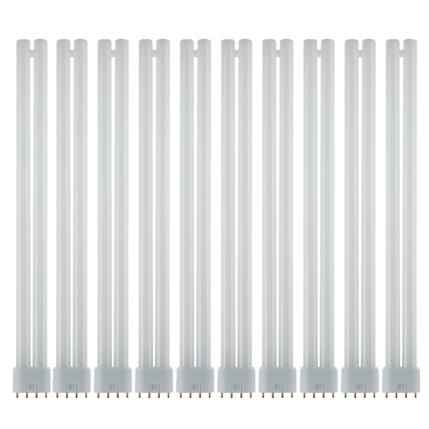Sunlite FT36DL/830/10PK Compact Fluorescent 36W Twin Tube Light Bulbs, 3000K Warm White Light, 2G11 Base, 10 Pack