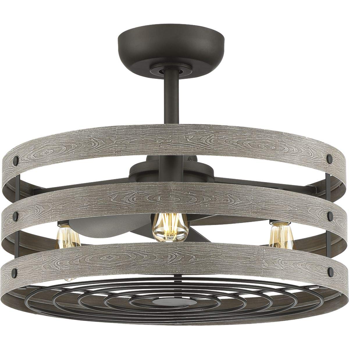 Progress Lighting P250012-143-22 Gulliver Ceiling Fans, 18-1/8'' X 23-1/2'', Black