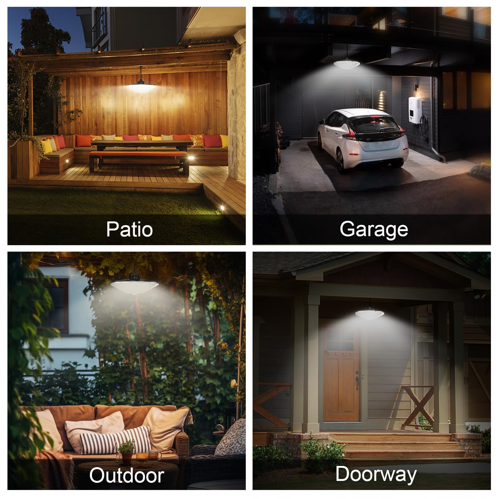 Solar Shed Light Outdoor Indoor Solar Powered Motion Sensor Light 198Led 1200Lm Daytime Work Light With 5 Lighting Modes Remote