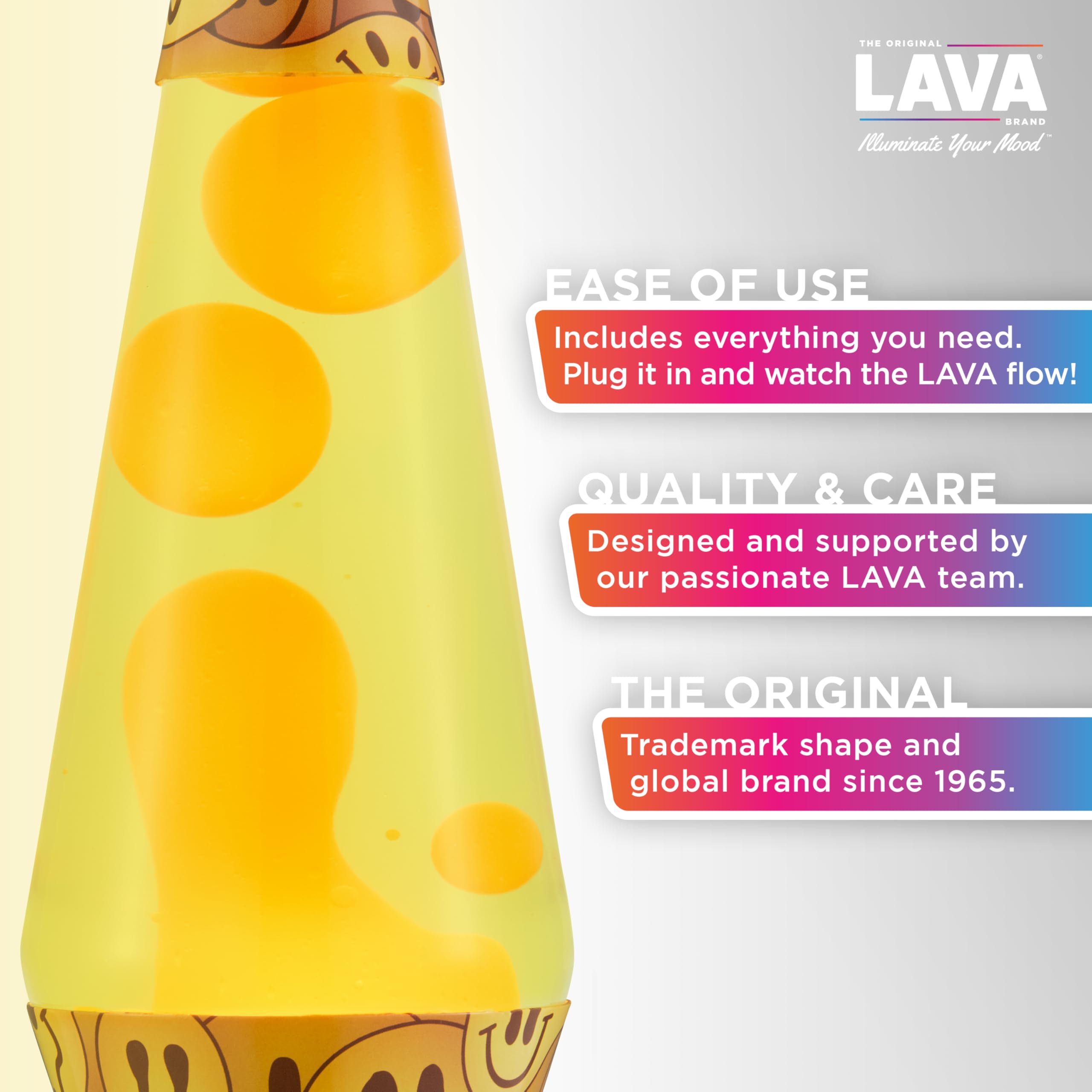 Lava 14.5" Grinning Globs Liquid Motion Lamp - Orange & Yellow - Model 2094 - Amazon Exclusive