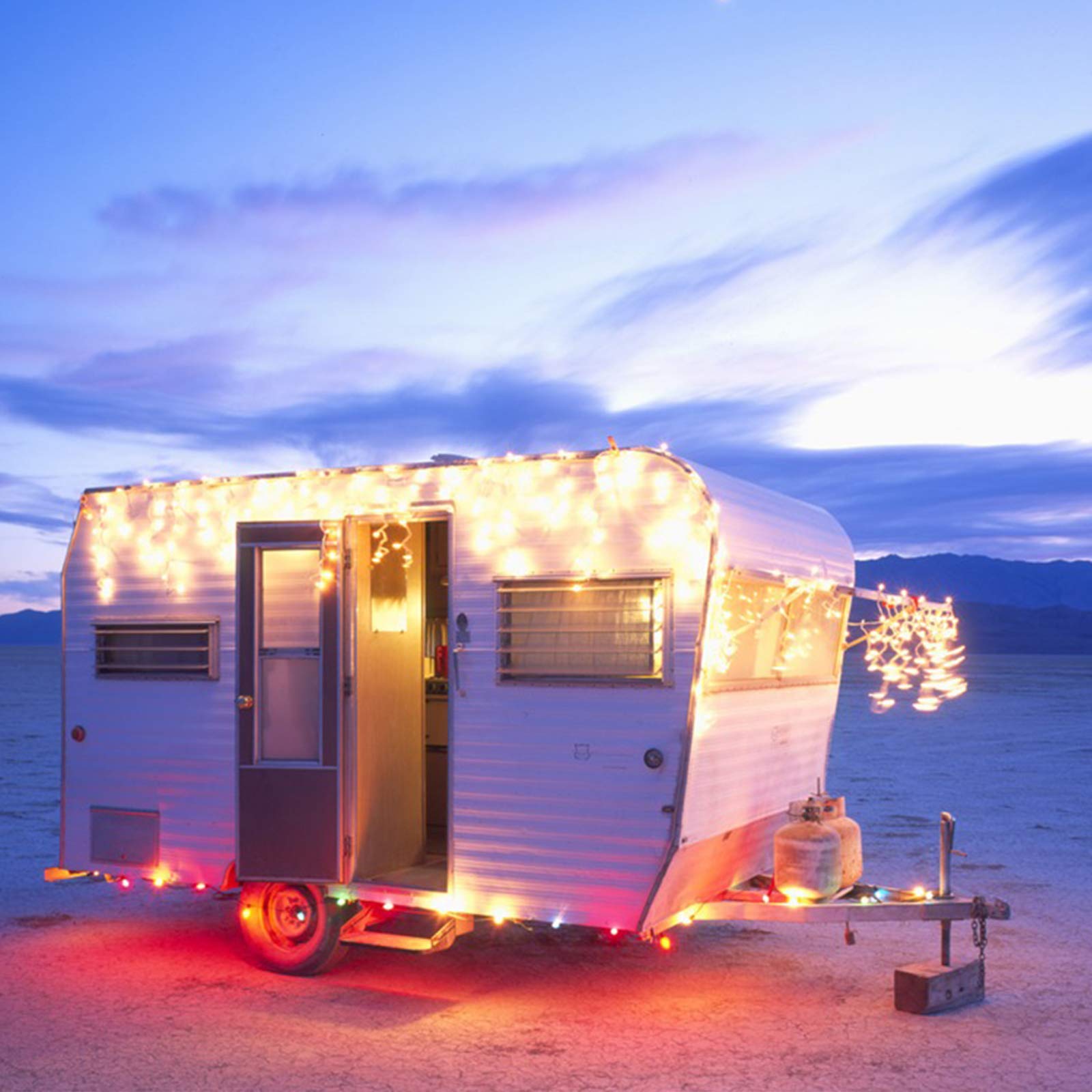 HISHINY Christmas Lights 100 Count Mini Clear Lights 21ft White Wire UL Certified for Indoor/Outdoor Decorations