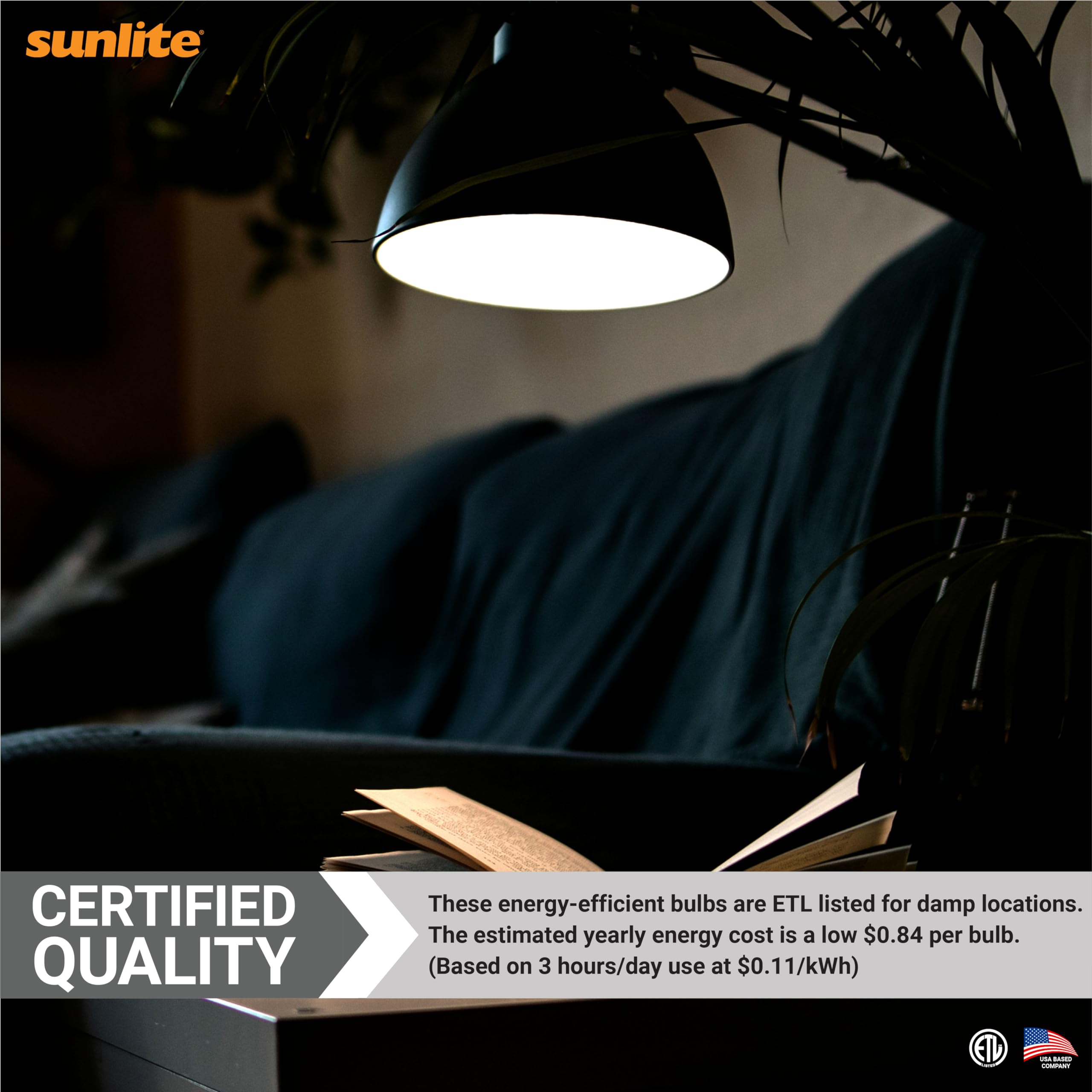 Sunlite G16.5 Light Bulb Led, 7 Watts (60W Equiv.), 500 Lumens, Dimmable, Type G Globe Shape E12 Candelabra Base, Short Bulbs, V