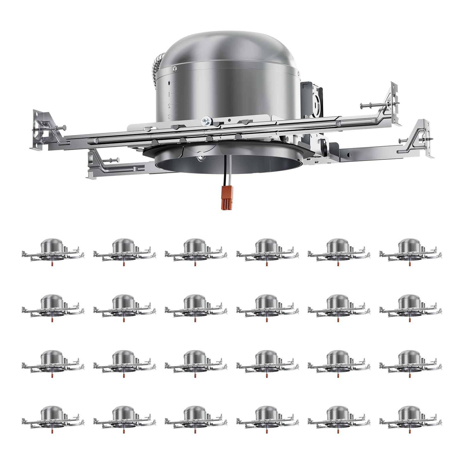 ANYHOME 24 Pack 6 Inch Recessed Lighting Housing,Can Light Housing,New Construction Recessed Lighting,IC Rated & Air Tight,TP24 