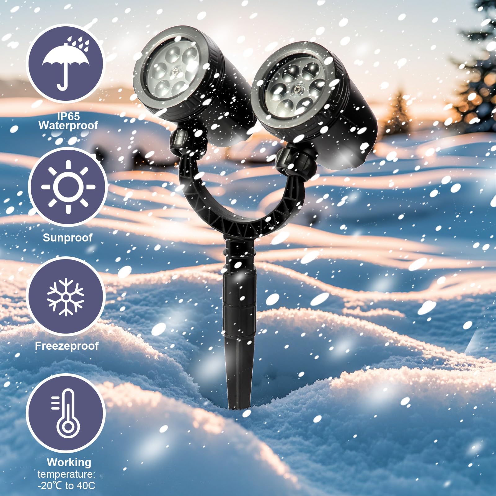 Lilniagy Snowflake Projector Lights, Black, Ht-Ty-10