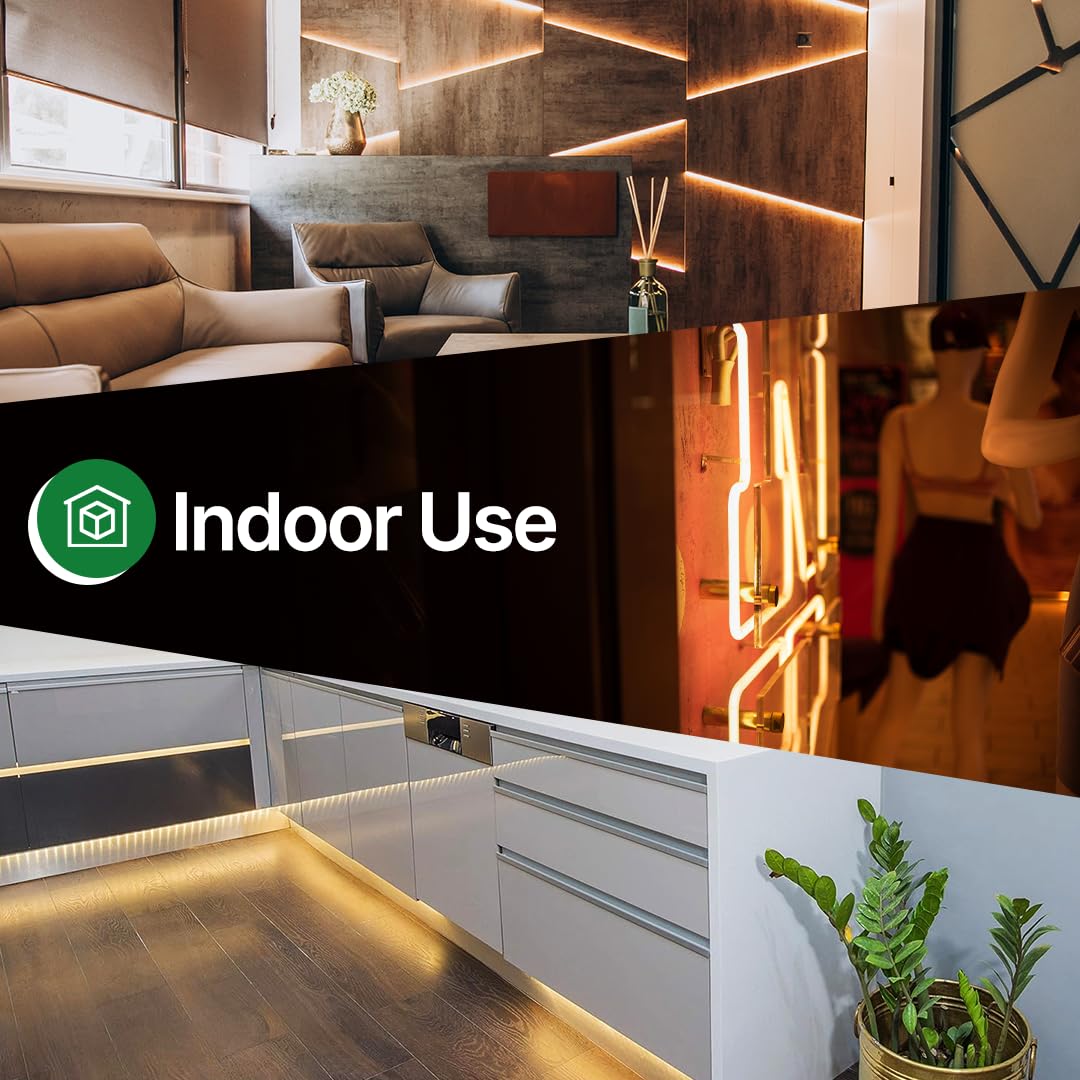 Tupkee 24ft Clear Incandescent Rope Light - 288 Warm Bulbs for Indoor/Outdoor Use, 10mm Diameter Decorative Lighting