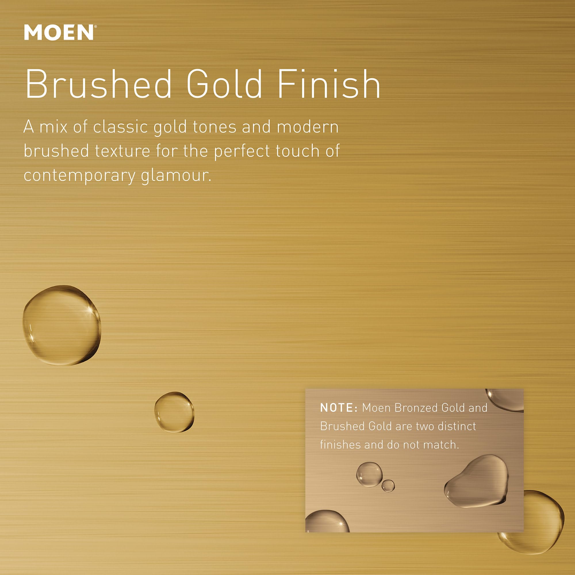 Moen Voss 3-Light Dual-Mount Bath Vanity Fixture, Frosted Glass, Brushed Gold, Model YB5163BG