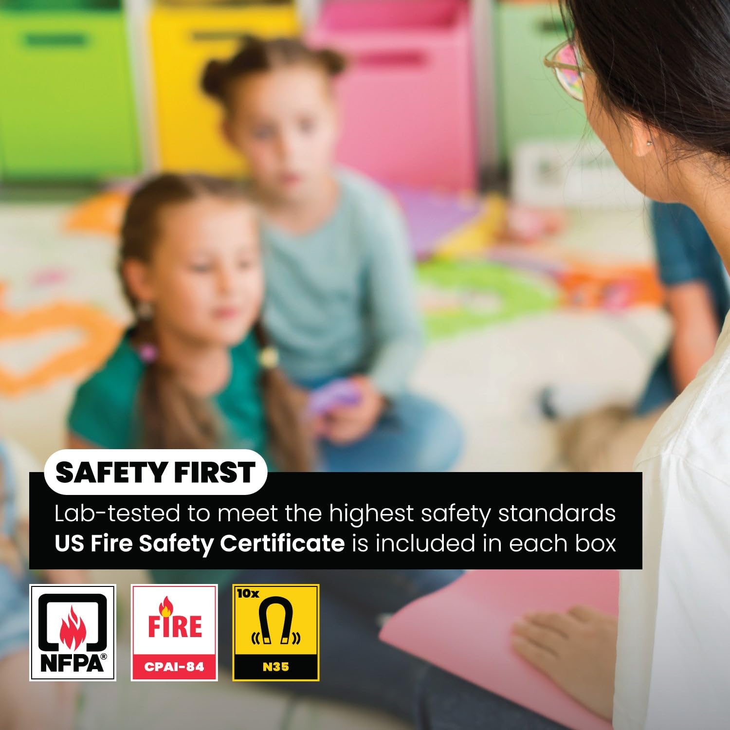 HOCUS POCUS TOYS ShadeOn Fluorescent Light Covers - 2x4 ft, Magnetic, 4-Pack, Calm White, Model S-FLC-4OW