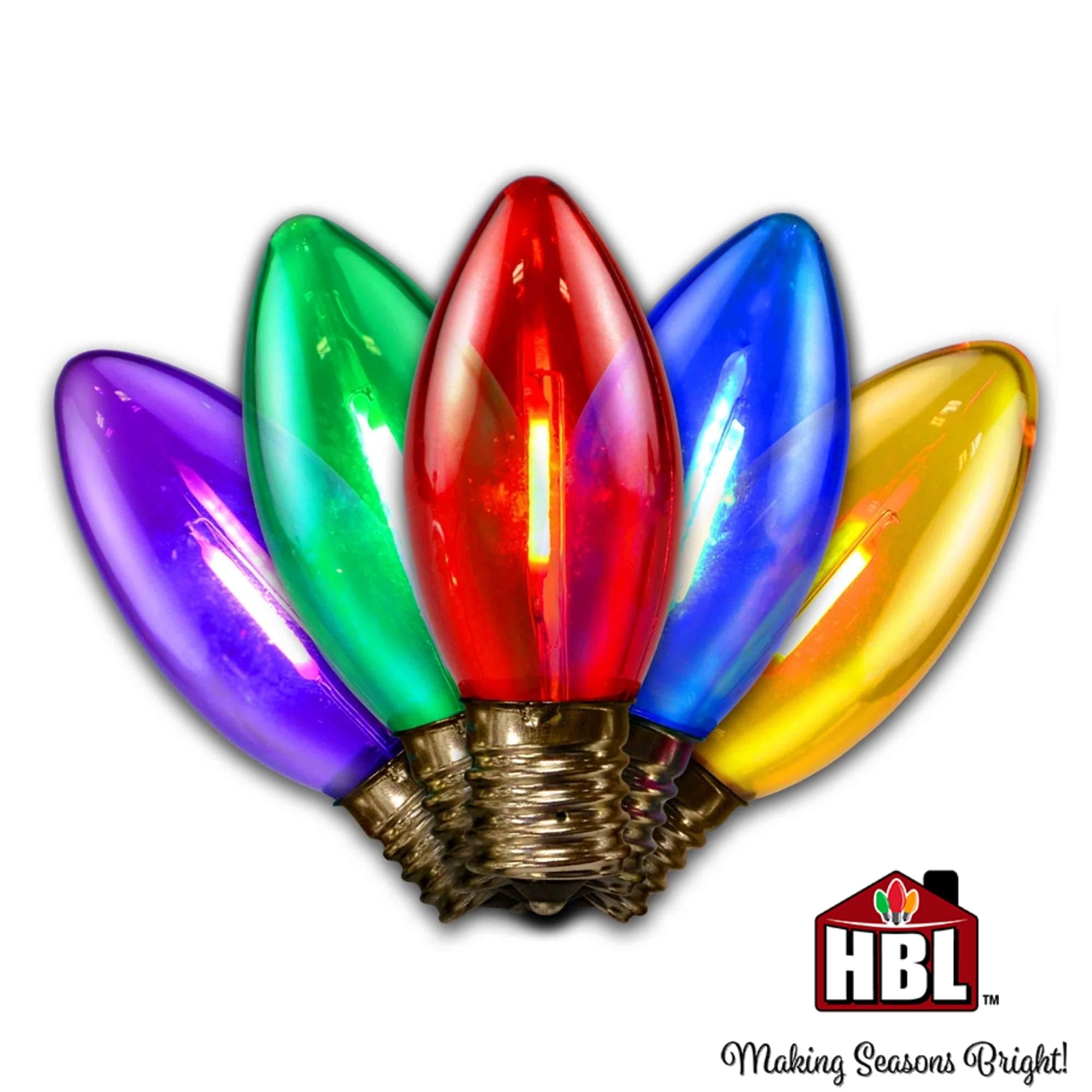 Holiday Bright Lights Multicolor Led C9 String Lights, 25 Pack, One Size