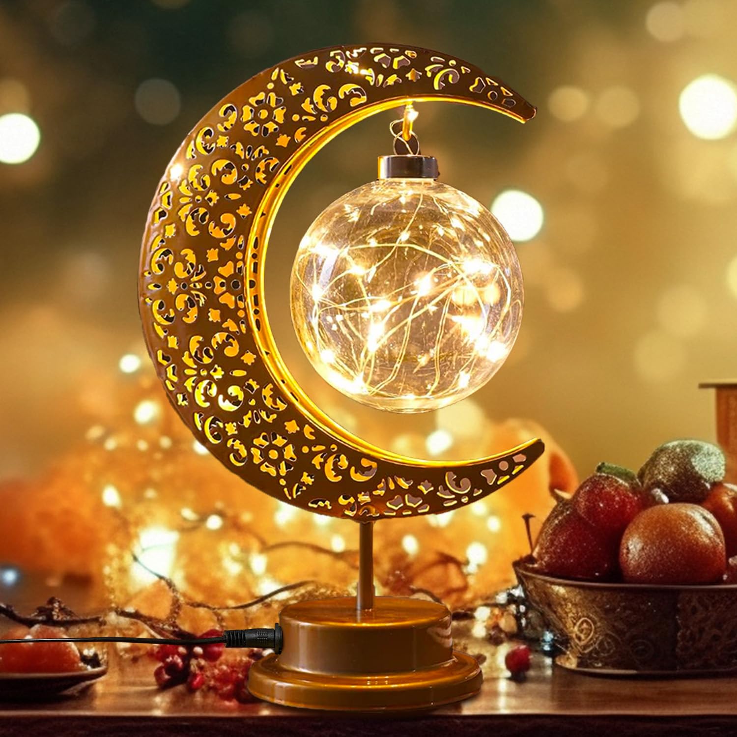 Moon Lamp, Ramadan Decorations For Home, Eid Mubarak Decorations Crescent Moon Night Light Usb, Galaxy Light, Eid Gifts For Kids, Family, Ramadan Lights Decorations For Home Party Bedroom Table