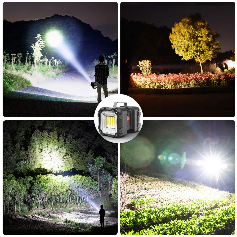 AlpsWolf Rechargeable Flashlight 4000LM LED 25h Ultra Bright Waterproof X-Large Black W846