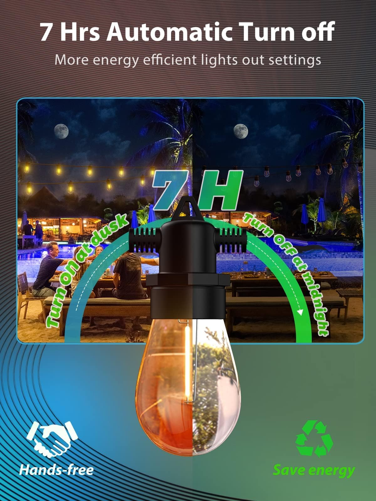 Kyy 78Ft(72+6) Solar String Lights Outdoor With Usb Port Remote Control, Led Waterproof Solar Powered Patio Lights With 24 Socke