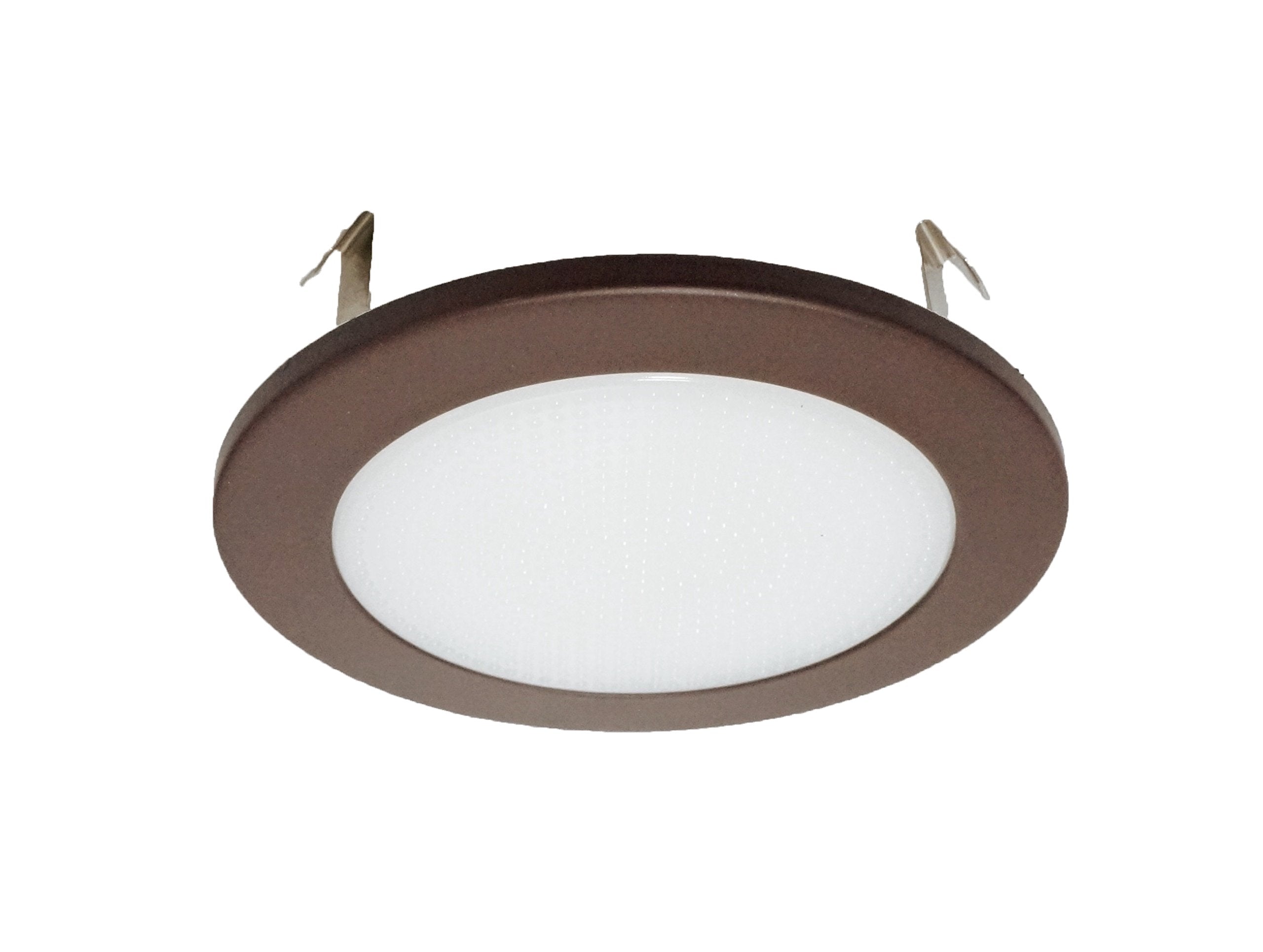 Nicor Lighting 4 Inch Oil-Rubbed Bronze Shower Trim With Glass Albalite Lens, For 4 Inch Housings (19509Ob)
