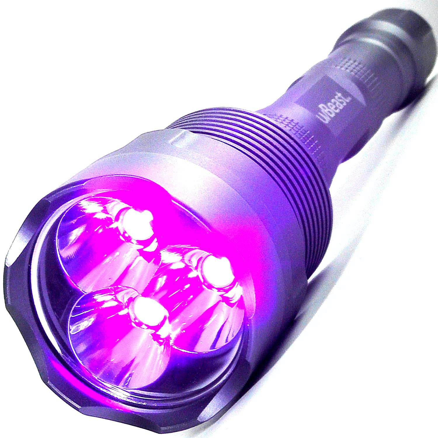 uvBeast V3 UV Flashlight - High Power 385-395nm LEDs, Anodized Anthracite, Professional Use