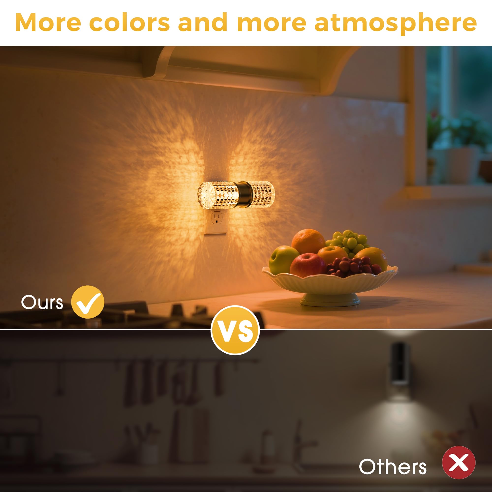 L Lohas Led Night Light  Night Lights Plug Into Wall  2 Pack 10-Color Rgb Change Nightlights 10/50/100Lm Adjustable Automatic Nightlights Plug In With Dusk To Dawn Sensor For Room Bathroom Hallway