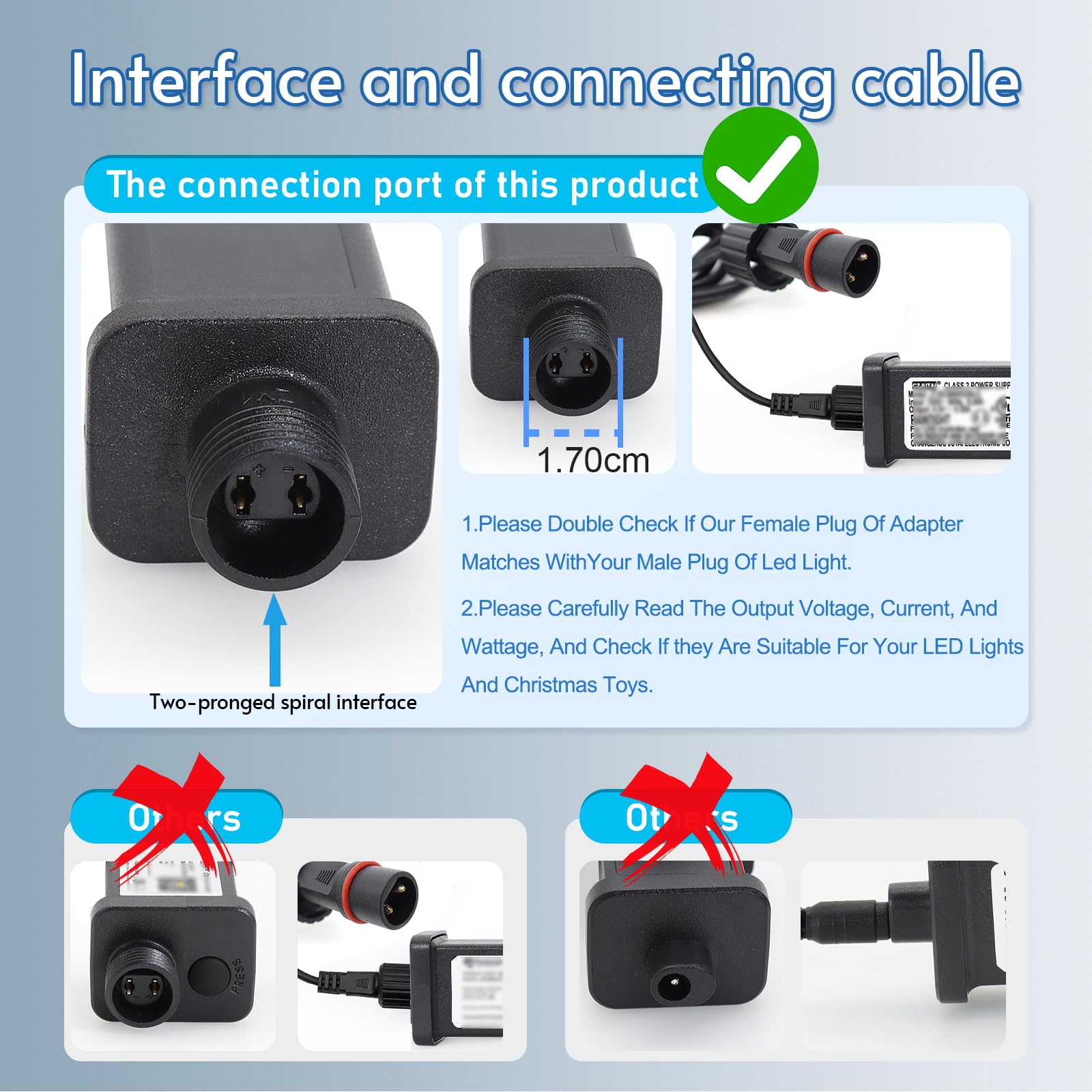 Premier Adapter Power Supply Czjutai Jt-Dc045V1500-Ip44 4.5V 1.5A For Christmas, String, Projector, Lawn, Inflatable Devices (1