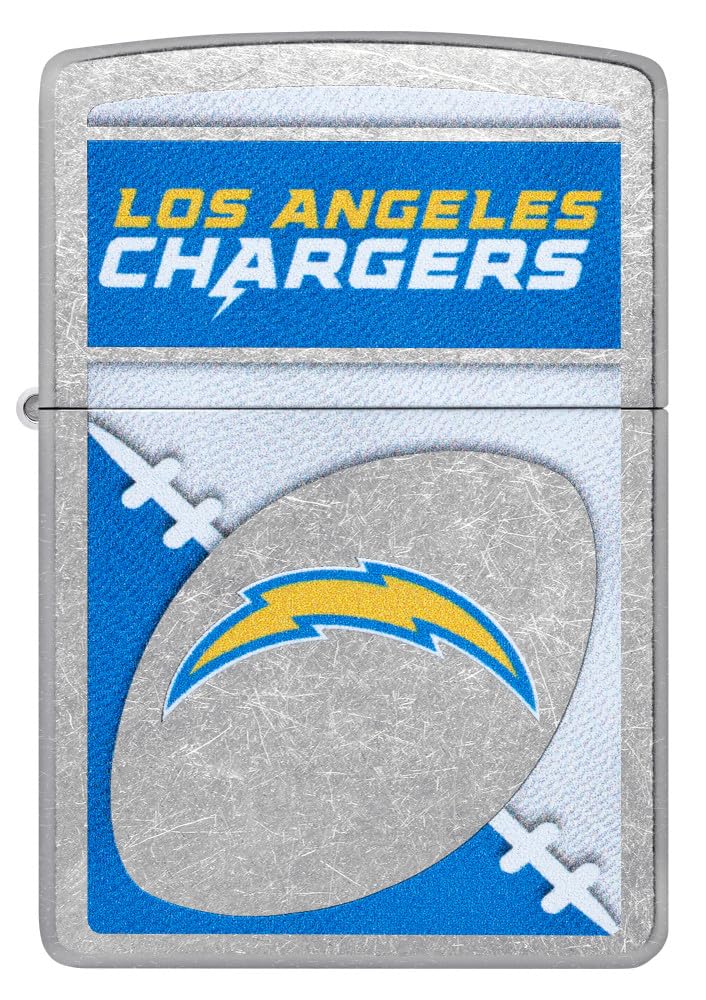 Zippo Nfl Los Angeles Chargers Street Chrome Pocket Lighter