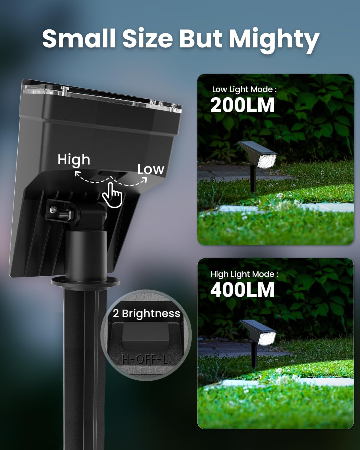 Auderwin Solar Spot Lights Outdoor, 10 Pack Waterproof Ip65, Cool White Landscape Lighting