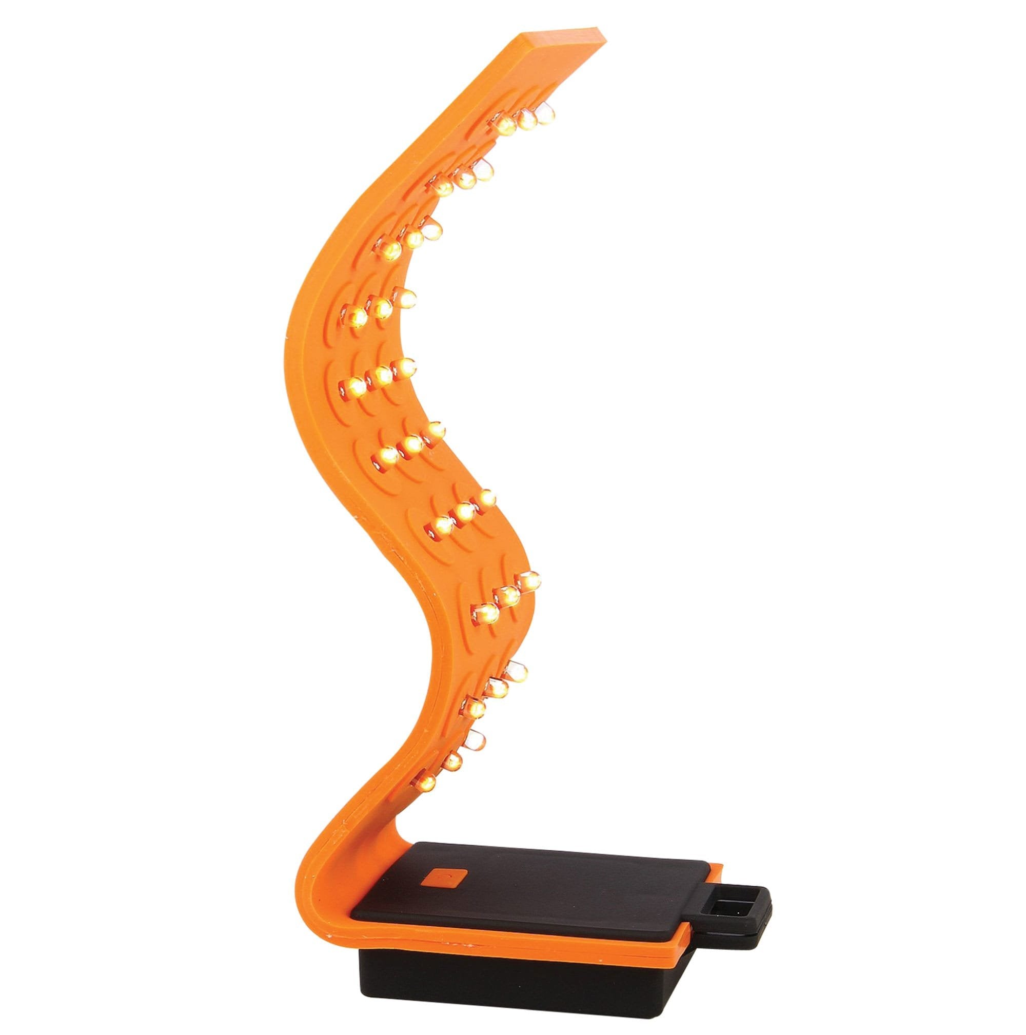 Mobile Ops Magnetic Silicone 30 Led Flexible Orange High Lumens Water-Resistant Outdoor Tactical Handsfree Flashlight (42670)