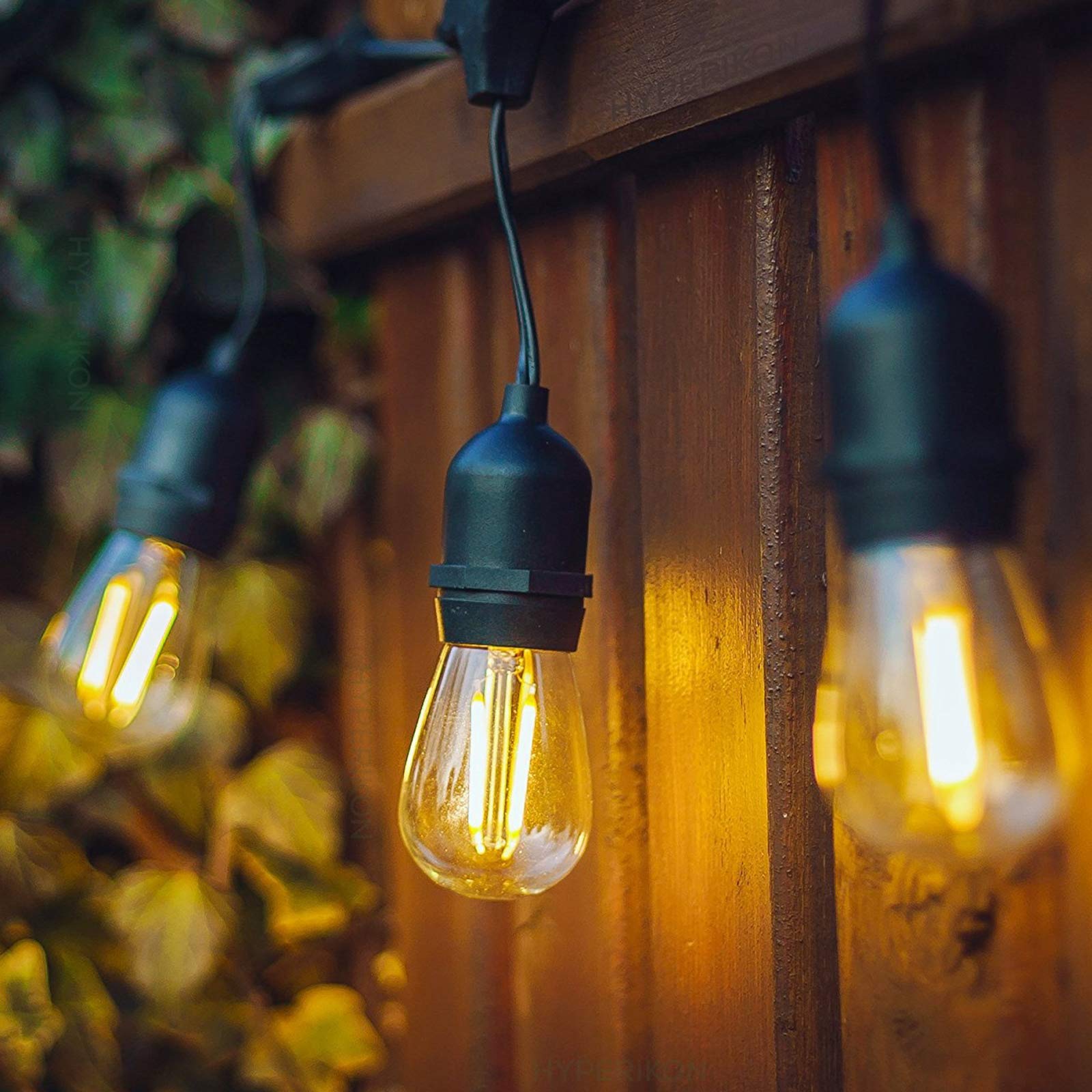 GOODSMANN Outdoor String Lights 6PK LED Vintage Bulbs 12V AC Warm White