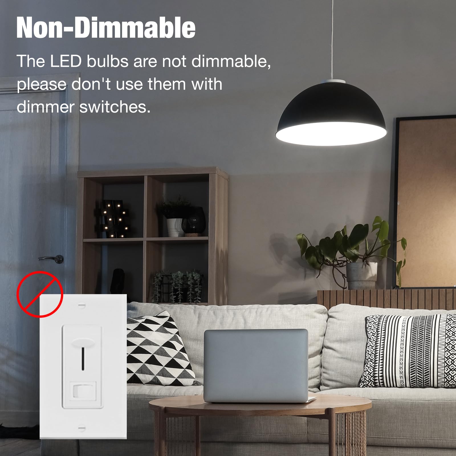 Bubo Ceiling Fan Light Bulbs 60 Watt Equivalent, 5.5W E12 Led Bulb Daylight 5000K, Candelabra Small Base For Ceiling Fan 120V, N