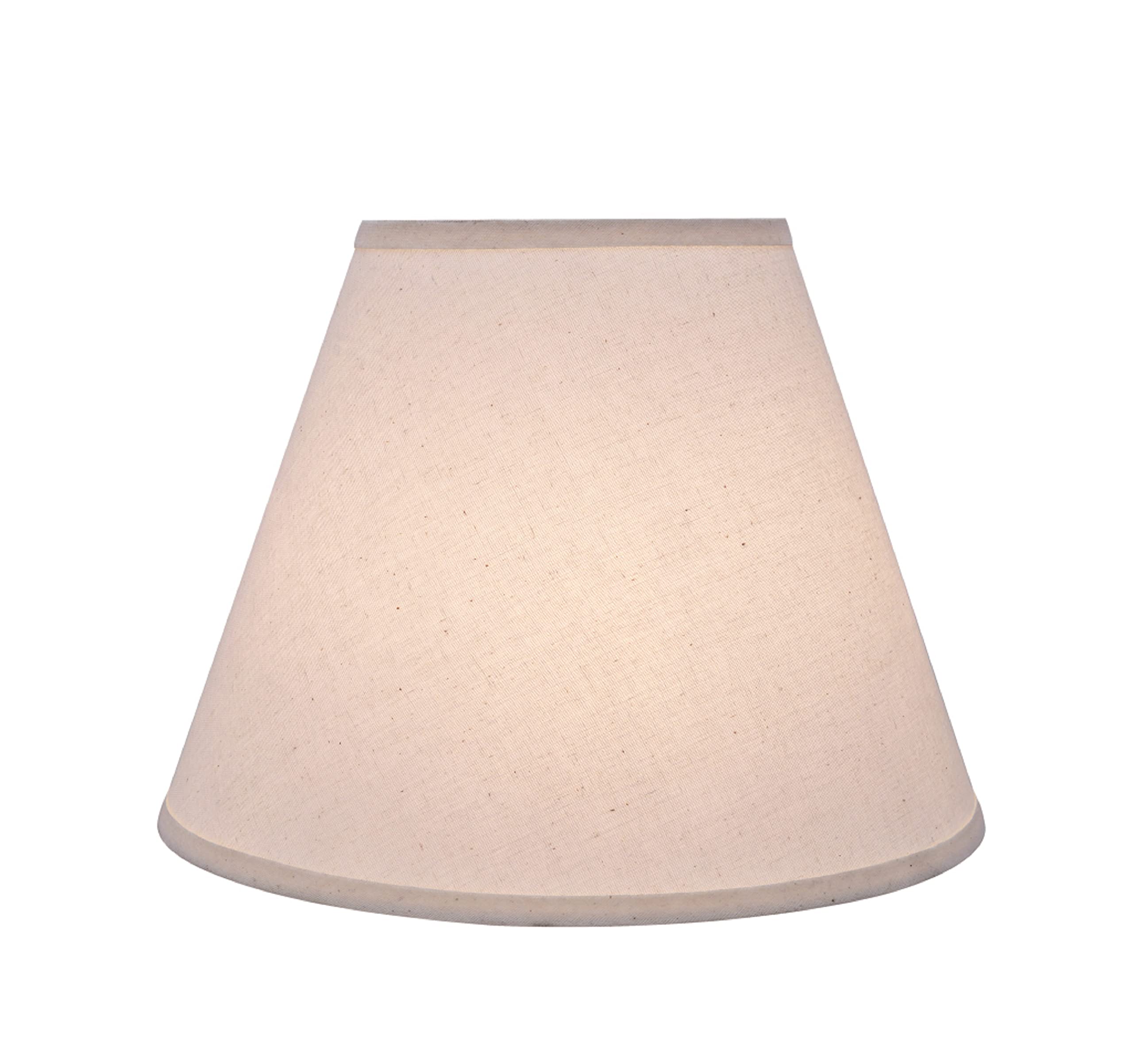 Aspen Creative 32197A Transitional Empire Shape Spider Construction Lamp Shade, Frost, 6&quot; Top X 12&quot; Bottom X 9&quot; Slant Height