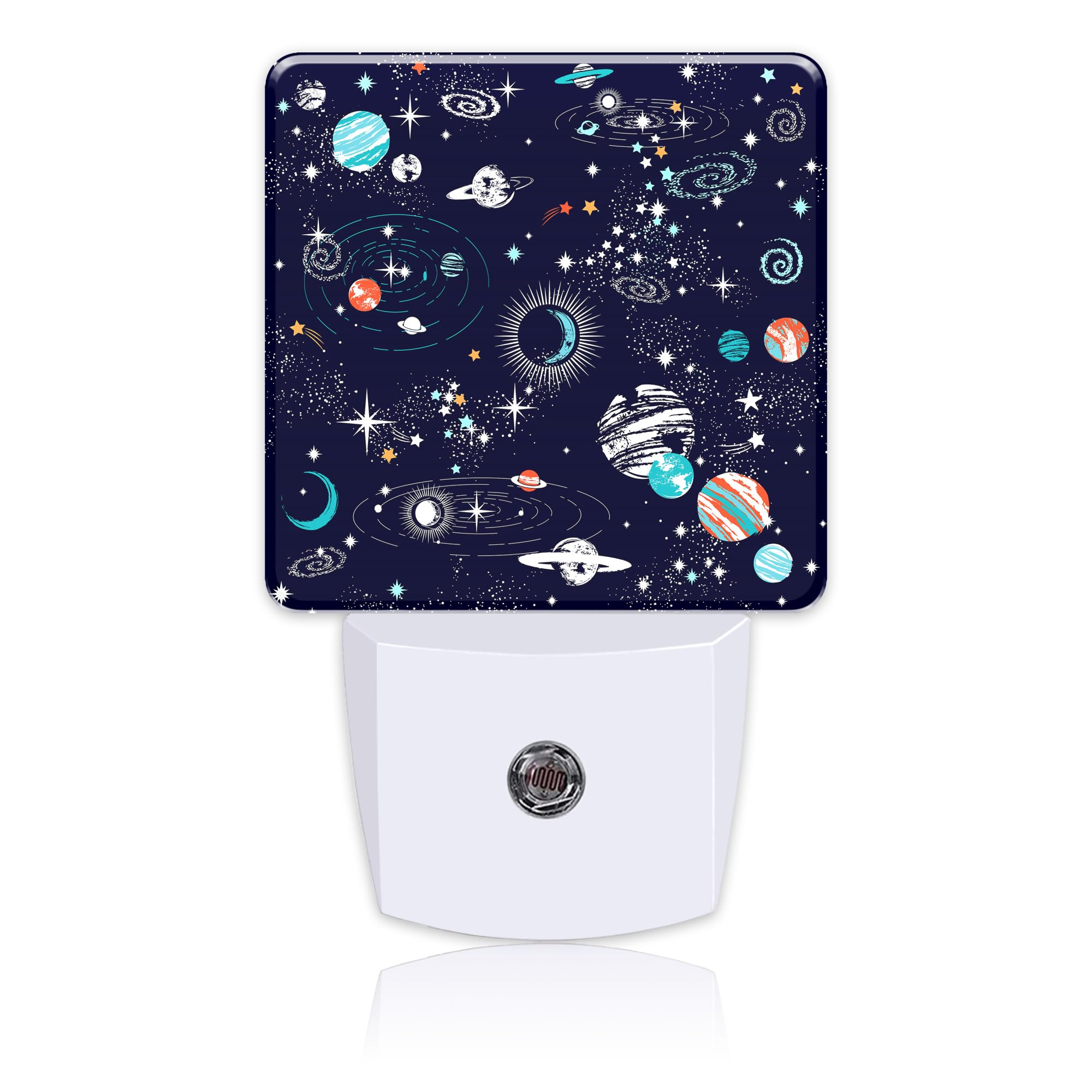 Uiaoiais Night Light for Kids Girls Boys, Space Galaxy Constellation LED Night Light Plug into Wall with Dusk to Dawn Sensor for