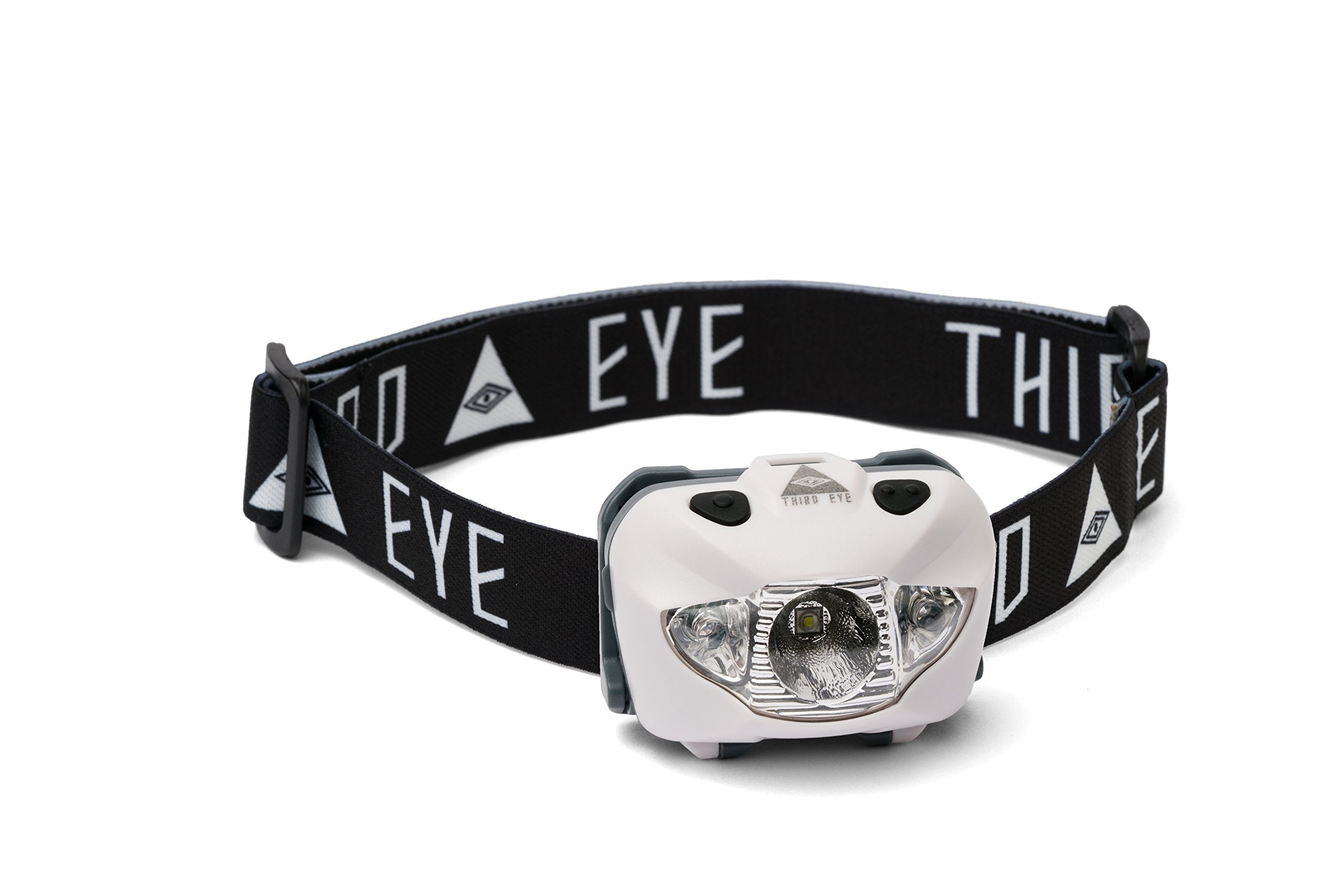 OUTDOOR ENLIGHTENMENT Third Eye Headlamp - 168 Lumens, Adjustable Tilt, Multiple Brightness Modes, One Size, Third Eye Black Logo