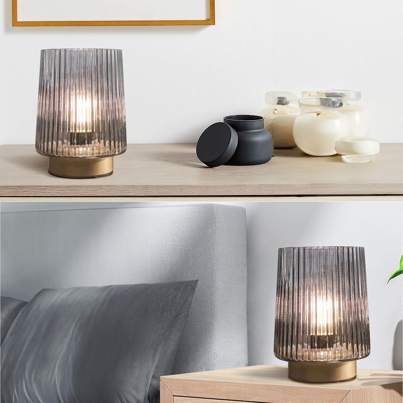 Ularoom Battery Operated Lamp With Remote Control,Cordless Table Lamps For New Home Decor,Portable Dimmable Brightness Small Lam