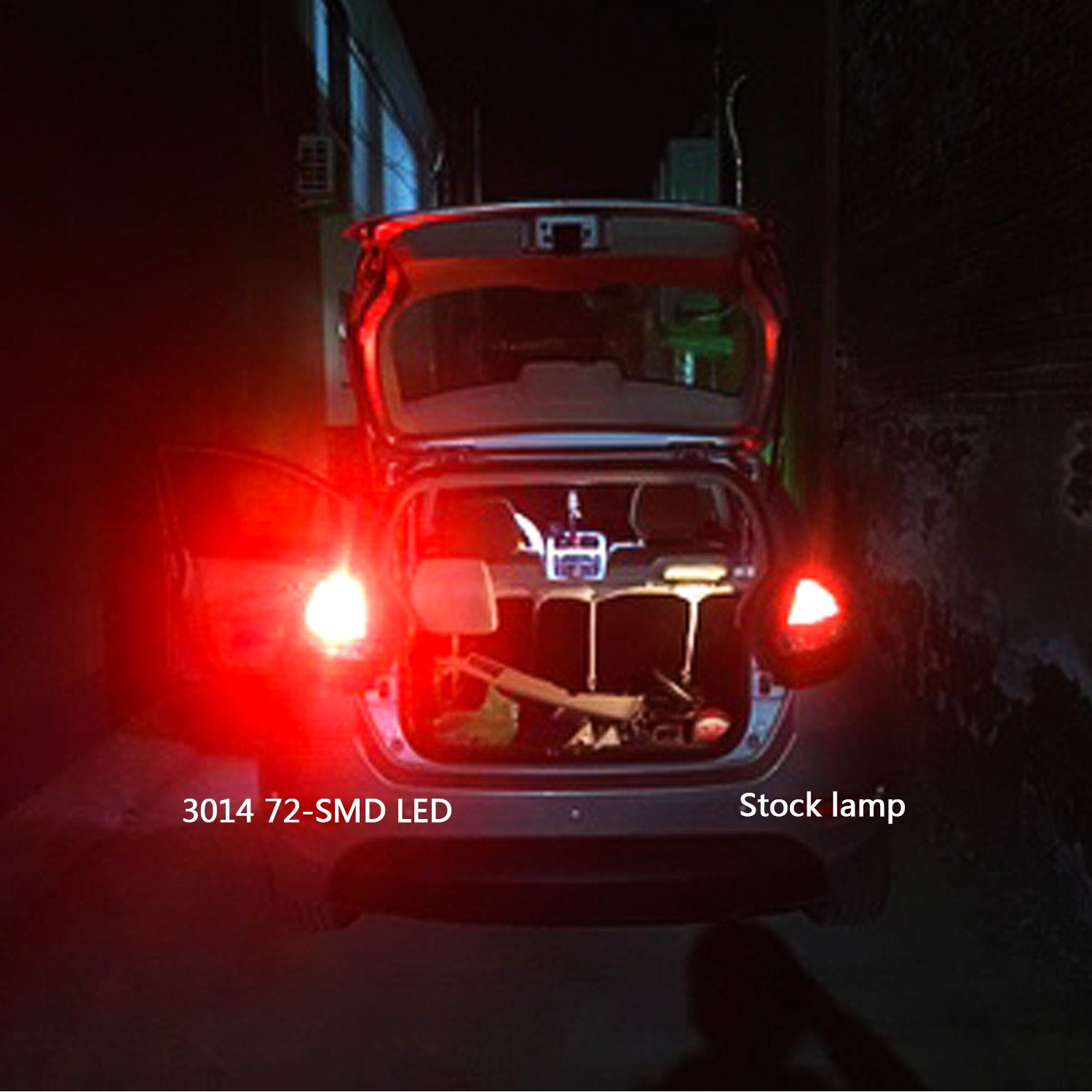 Phinlion 3157 Red Led Light Bulb Super Bright 72-Smd 3056 3156 3057 4057 4157 Led Bulbs For Car Truck Tail Brake Stop Turn Signal Blinker Side Marker Lights