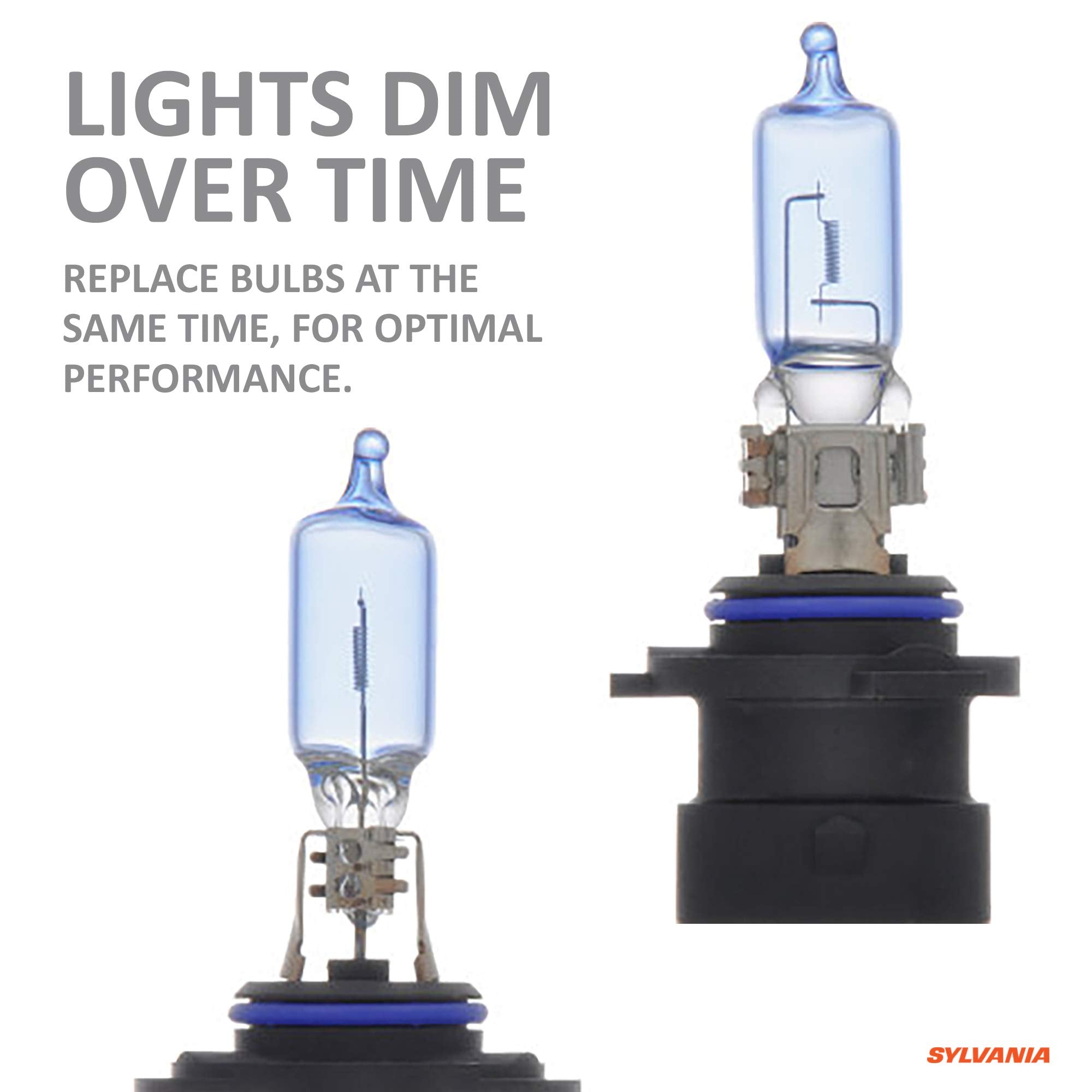 SYLVANIA 9005XS High Performance Halogen Headlight Bulbs - Bright White Light Output, Xenon Fueled Technology (2 Bulbs)