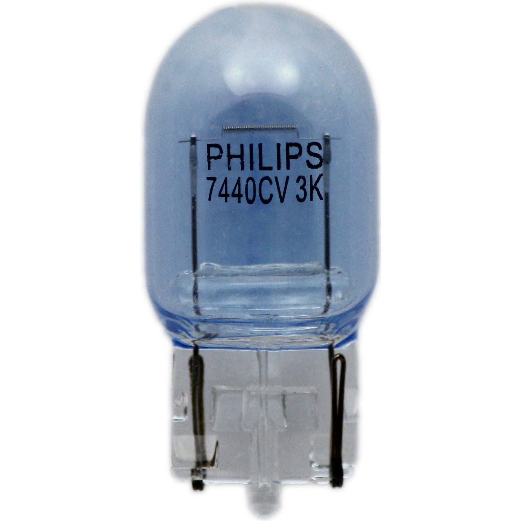 Philips 7440CVB2 CrystalVision Ultra Miniature Bulb, 2 Pack