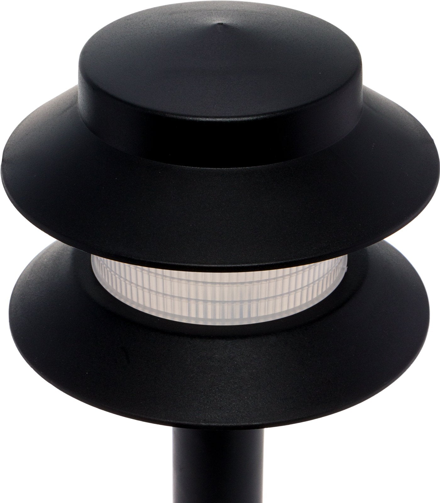 GreenLighting 2-Tier Low Voltage Path Light - 35 Lumen, 12 Pack, Modern Black, Plastic, Model TN-1225176