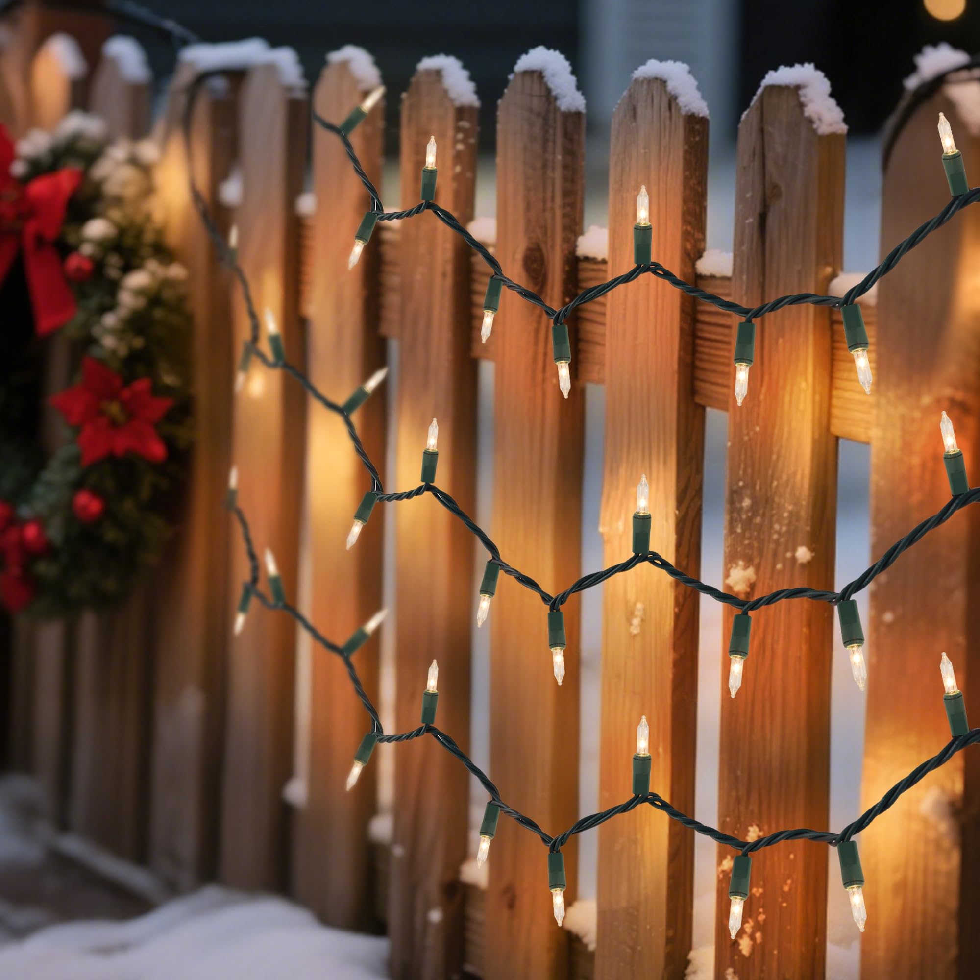 Watereem 3 Pack Clear Christmas String Lights  100 Count Each  Incandescent Mini Christmas Lights  Connectable Xmas Tree Light For Indoor Outdoor Garland Birthday Holiday Wedding Festival Party