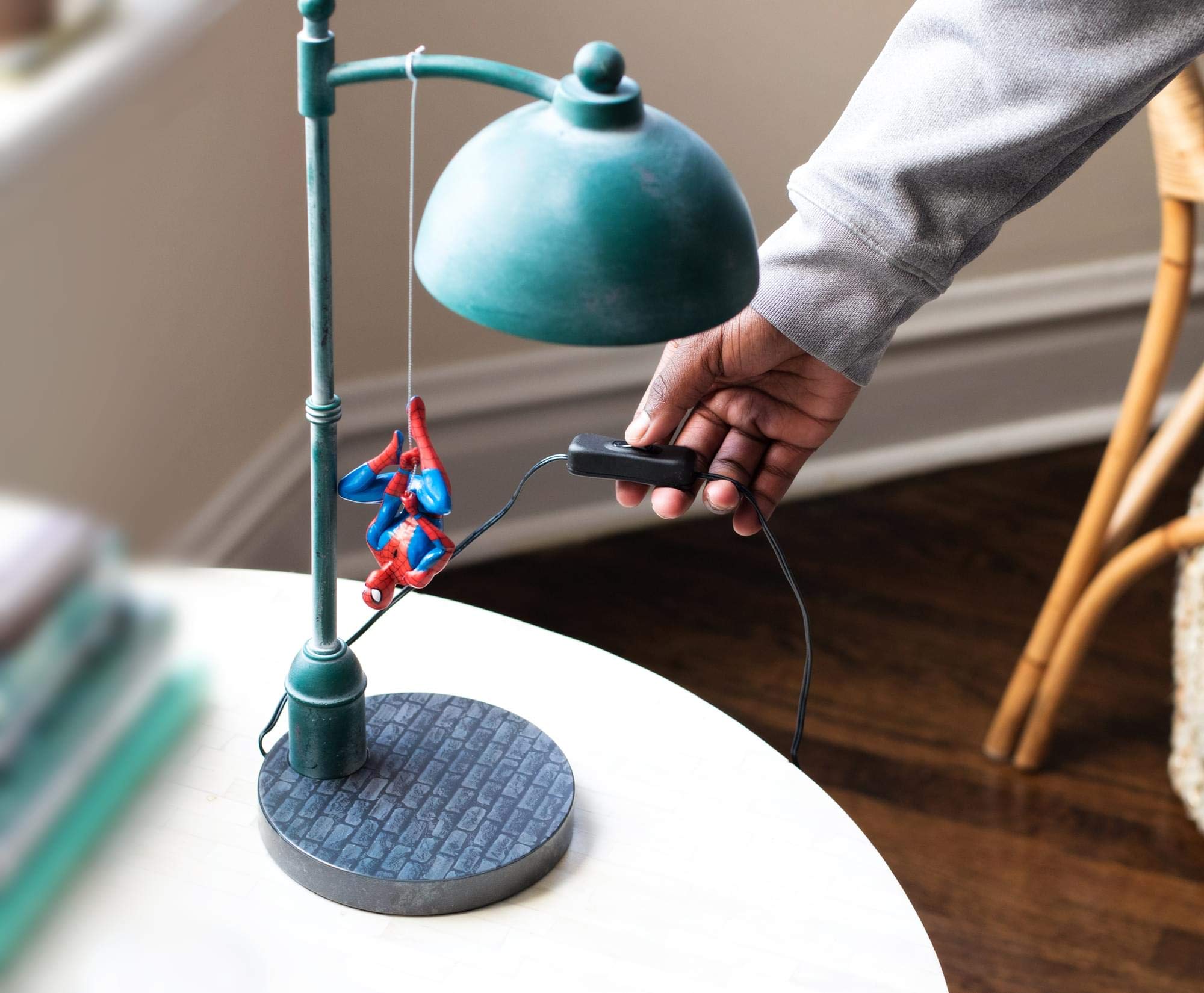 Spider-Man LED Mood Light Desk Lamp | 16 Inches Green | Model 16346 | Cast Material