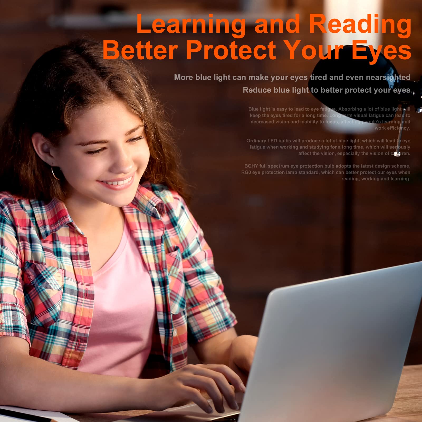 Bqhy Led A19 Light Bulb 100W Equivalent, 13W, 5000K, Cool White, 2 Pack