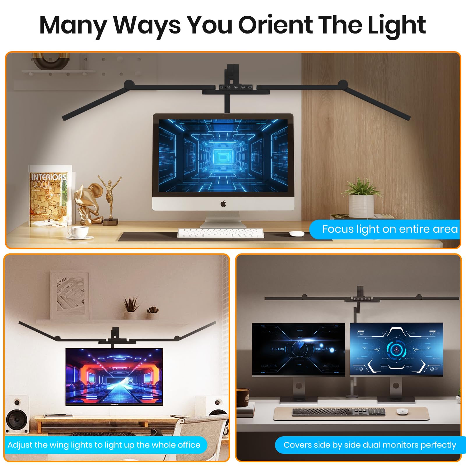 Ultra Bright Architect Desk Lamp With Clamp,Transformable Led Desks Lamp For Home Office,Tall Overhead Led Desk Light[41'' Long