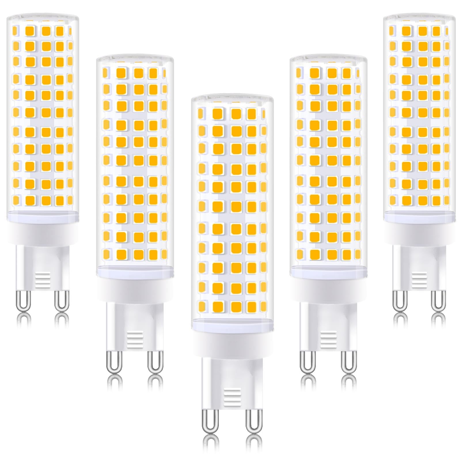 Dapshu G9 Led Light Bulb 80W 75W Halogen Equivalent Warm White 3000K 8W 800 Lumen Ac 110V 120V Bedroom Lamp Pack Of 5