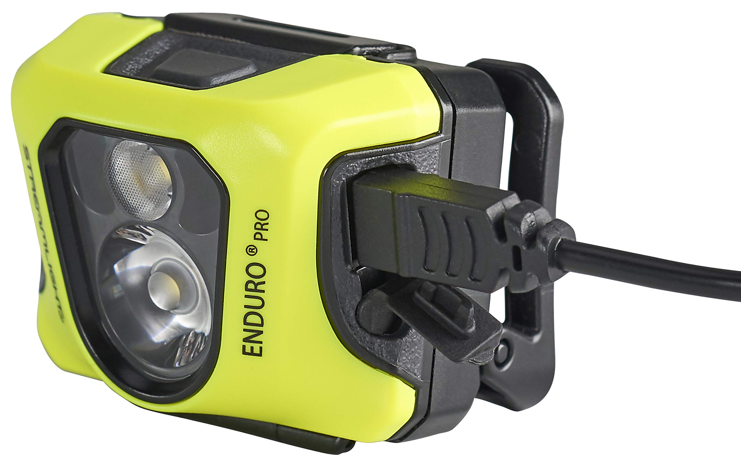 Streamlight 61436 Enduro Pro 200-Lumen Usb Rechargeable Led Headlamp With Elastic Head Strap, Rubber Hard Hat Strap, 3M Dual Loc
