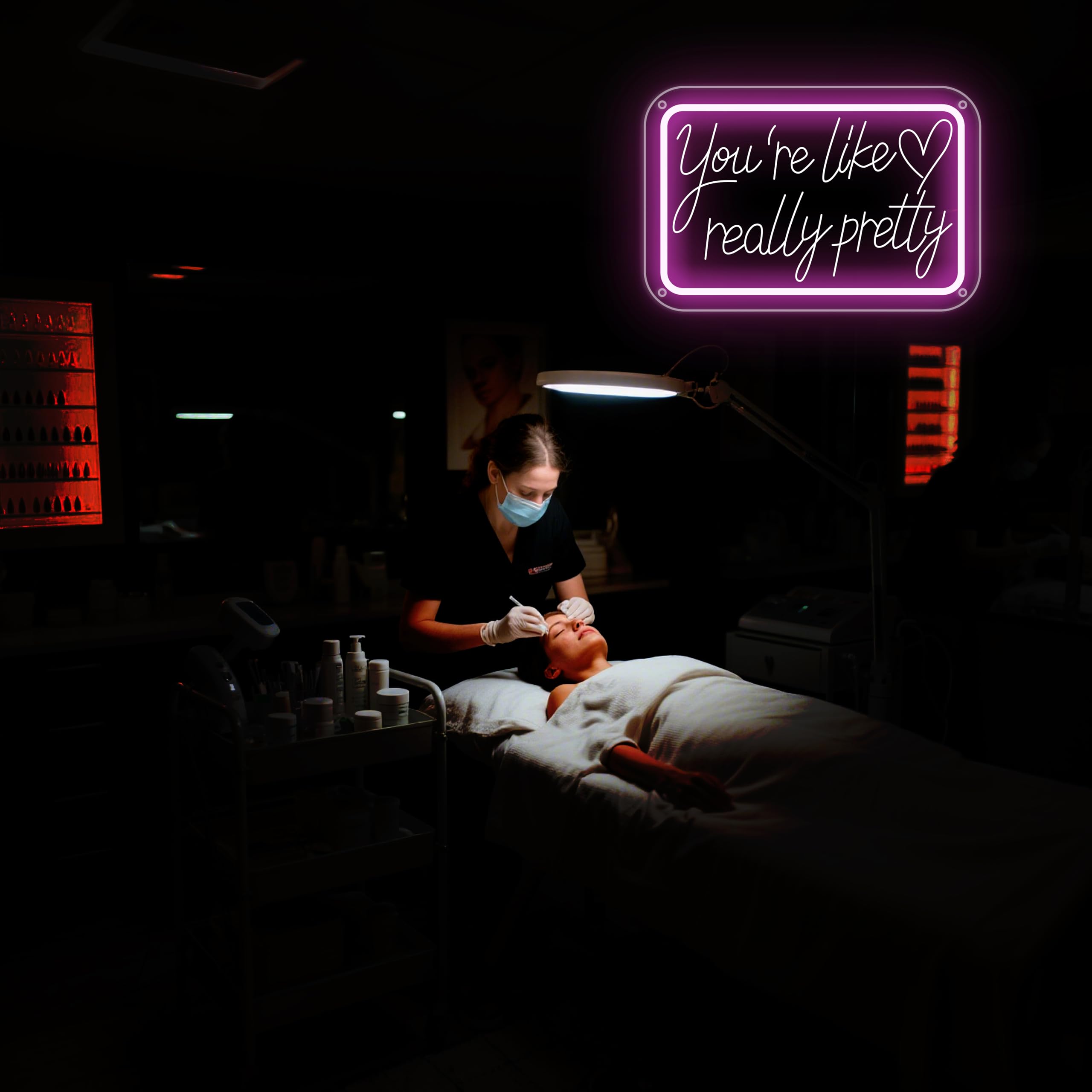 YouRe Like Really Pretty Neon Signs For Wall Decor  Neon Lights Signs For Bedroom Decor Birthday Gift For Teen Girls Led Neon Sign Pink Neon Sign For Salon  Home  Wedding  Party