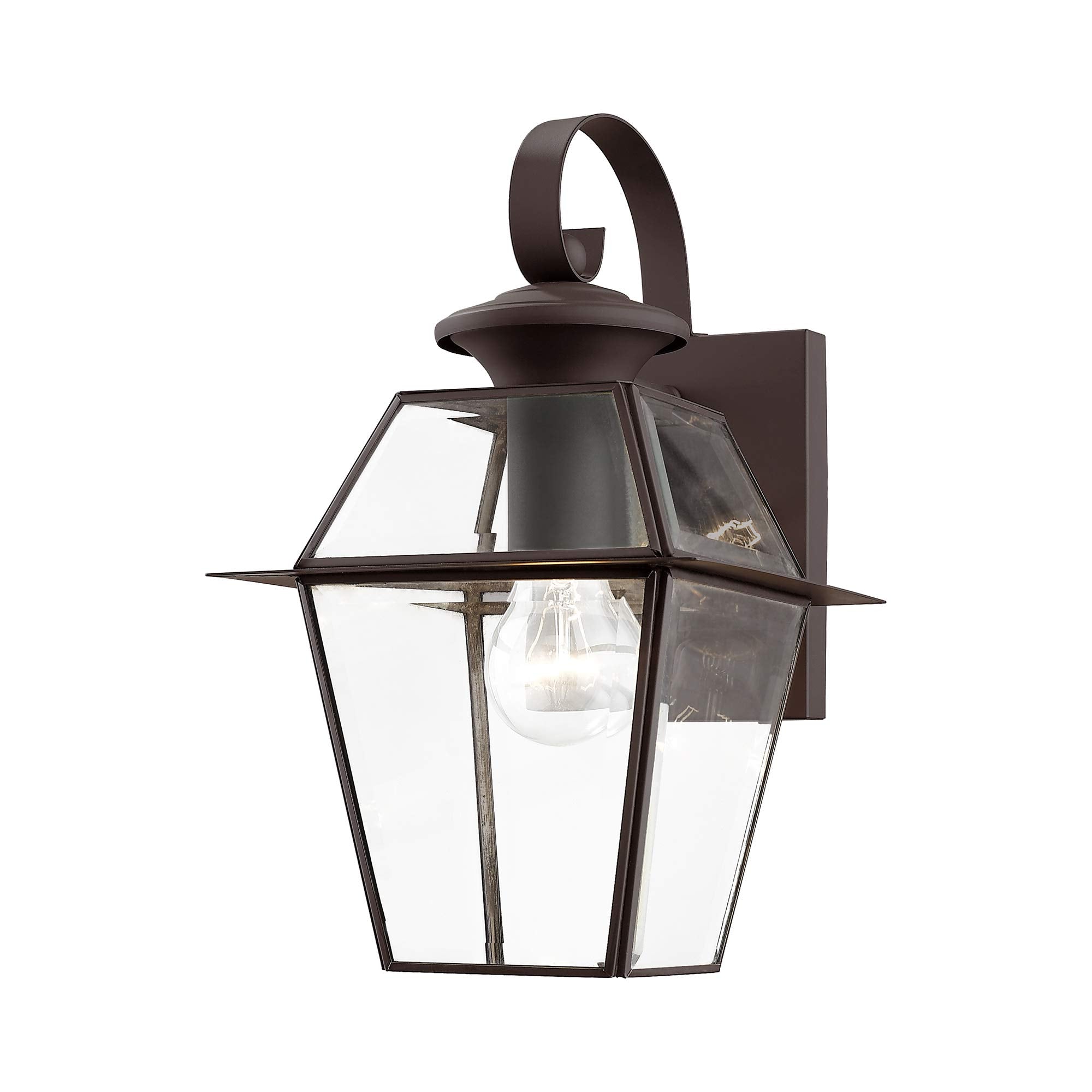 Livex Lighting 2181-07 Westover 1-Light Outdoor Wall Lantern, Bronze