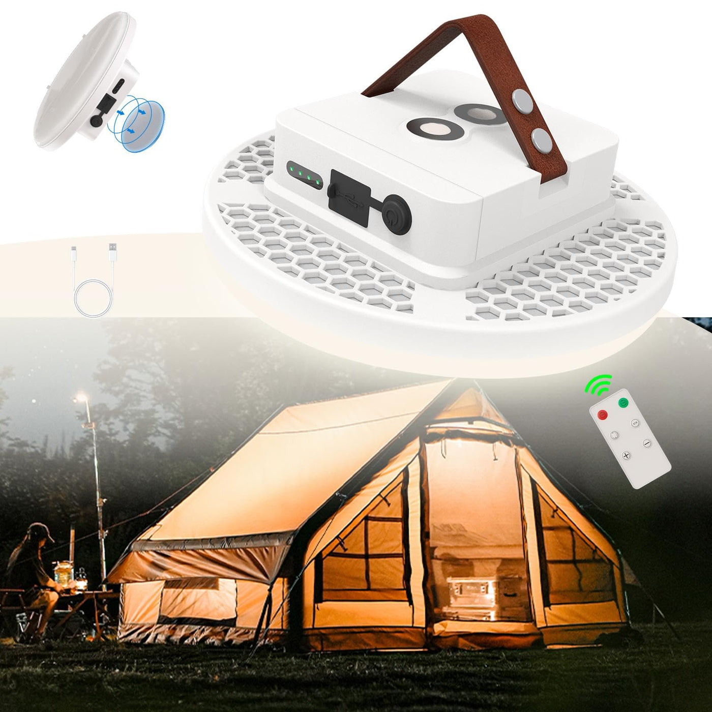 led tent lamp Tent Light Rechargeable Hanging Flashlight Ultra Bright Led Camping La – Lightsdaddy