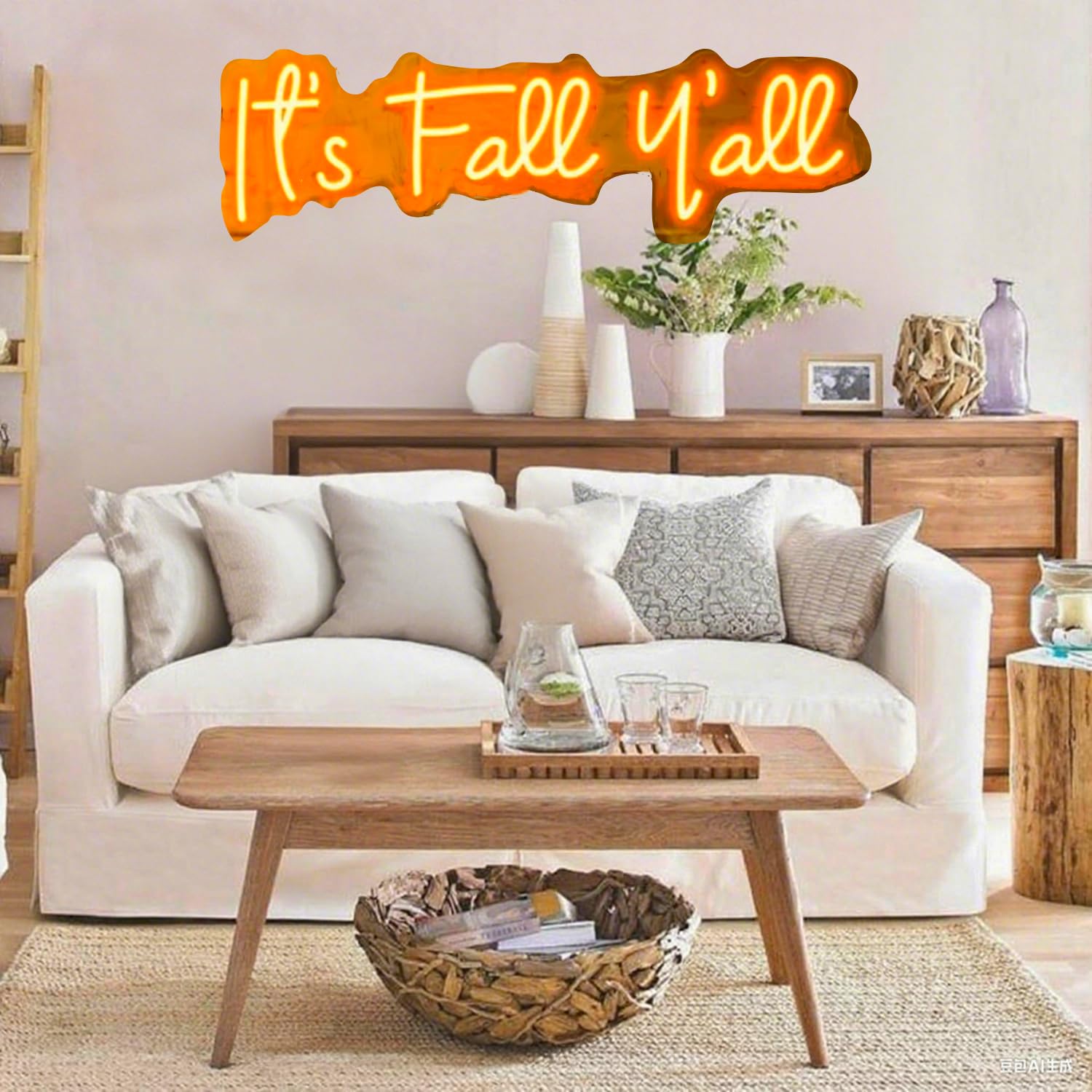 Its Fall Yall Led Neon Sign Light Wall Art Night Lamp With Dimmable Switch And Hanging Chain For Autumn Thanksgiving Home Fireplace Outdoor Garden Door Desktop Hanging Ornaments