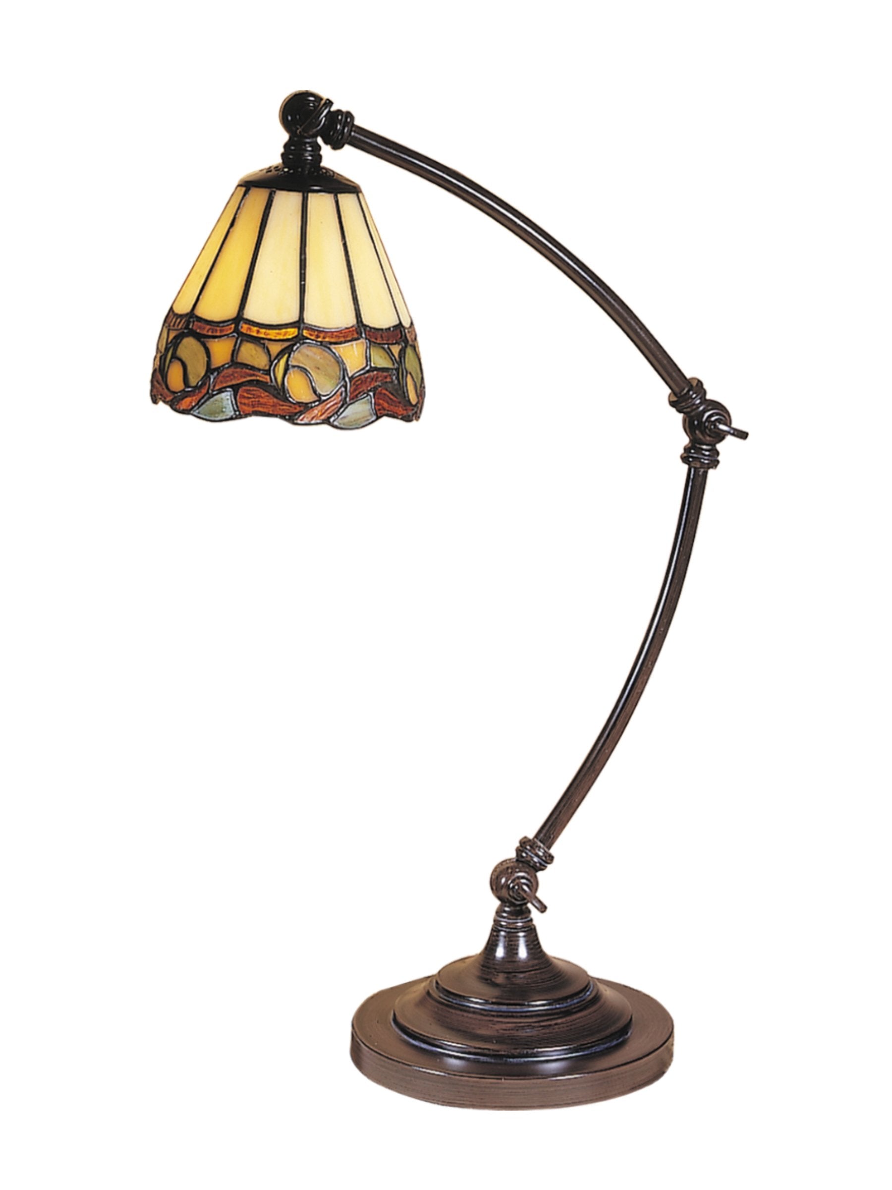Dale Tiffany TA100700 Ainsley Desk Lamp, 5.5'' x 5.5'' x 21'', Mica Bronze