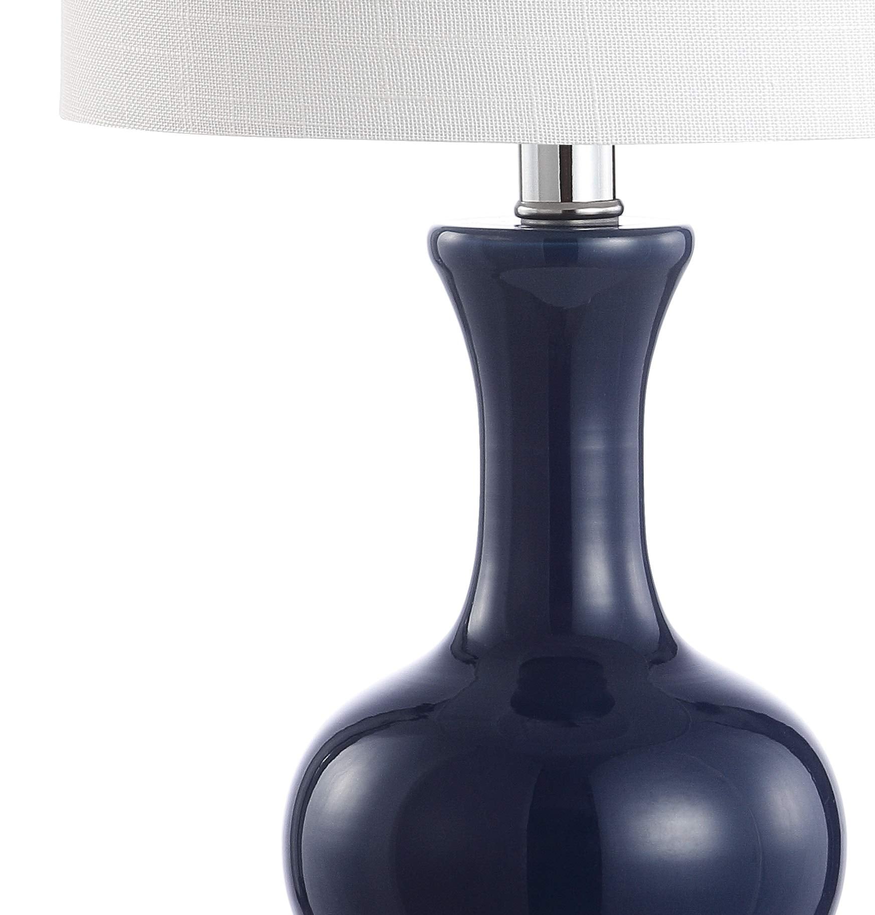 Jonathan Y Jyl4033C-Set2 Set Of 2 Table Lamps Cox 22'' Metal/Glass Led Table Lamp Contemporary Bedside Desk Nightstand Lamp For